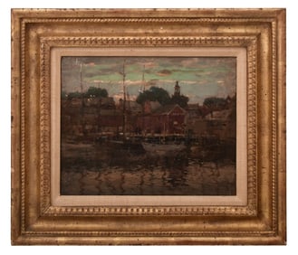 Paul Cornoyer (American, 1864-1923), Gloucester Harbor