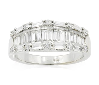 18K White Gold & 1.27 Carat Diamond Ring