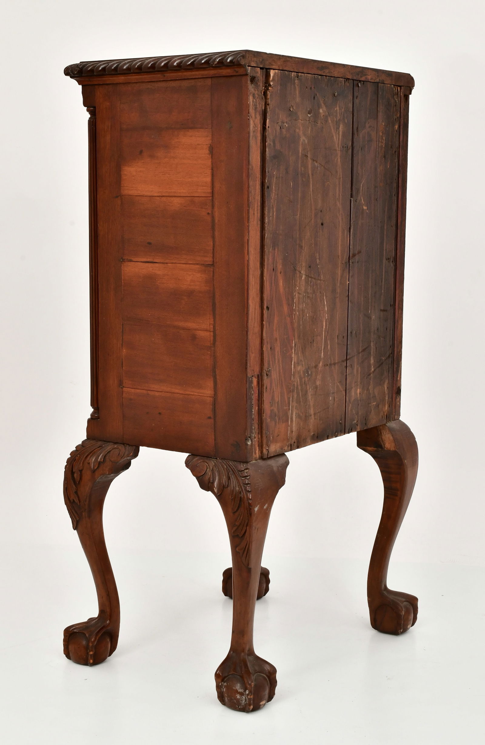 Chippendale Carved Mahogany Miniature High Chest of Drawers - 8