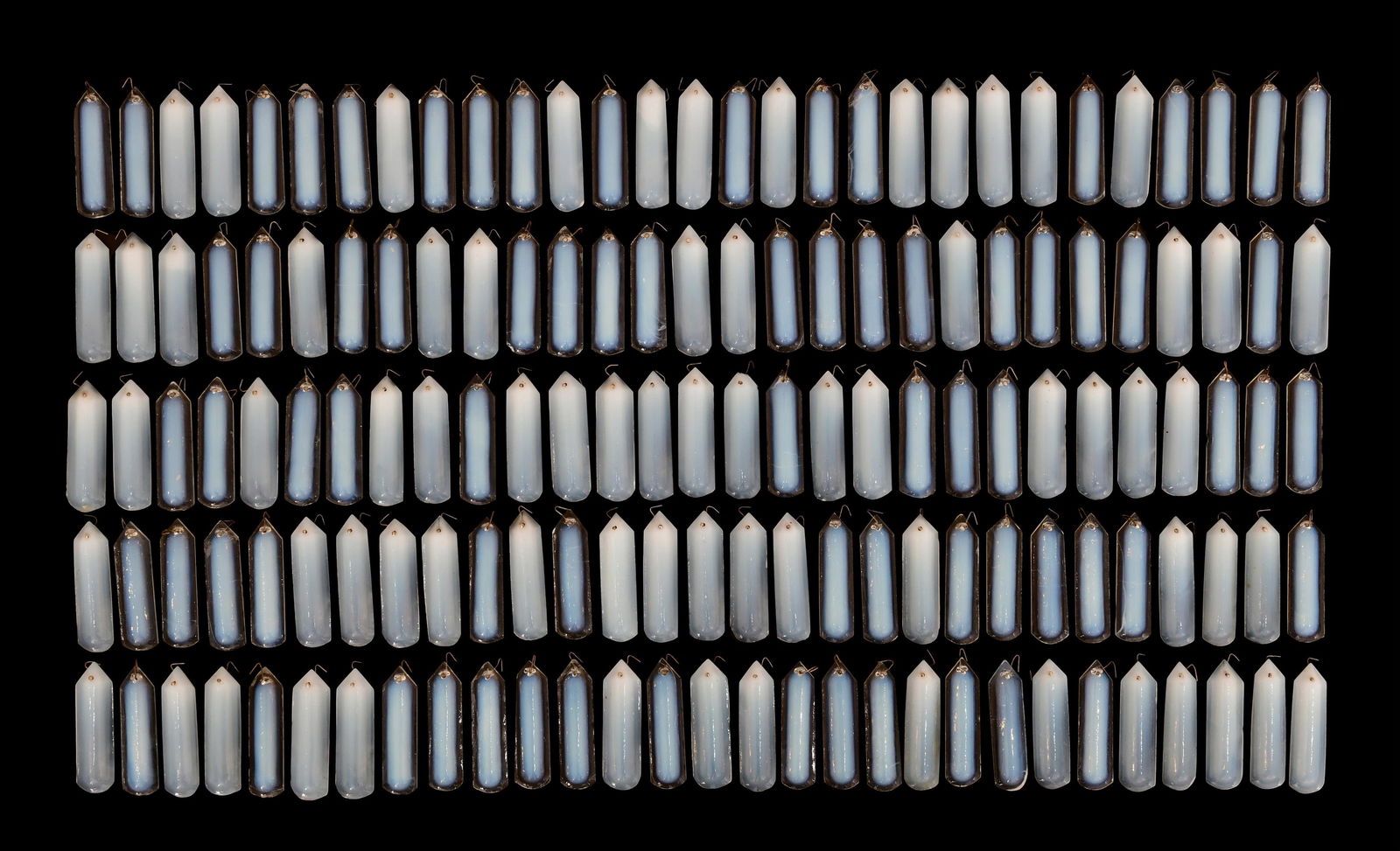 Lot of American Art Glass Prisms: Lot of American Art Glass Prismsearly 20th century3 x 3/4 inchesProvenance: Important Private CollectionOther Notes: Fontaine's Auction Gallery can arrange shipping for this item (USA only).