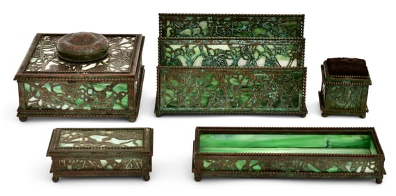 Riviere Studios Five-Piece "Grapevine" Desk Set
