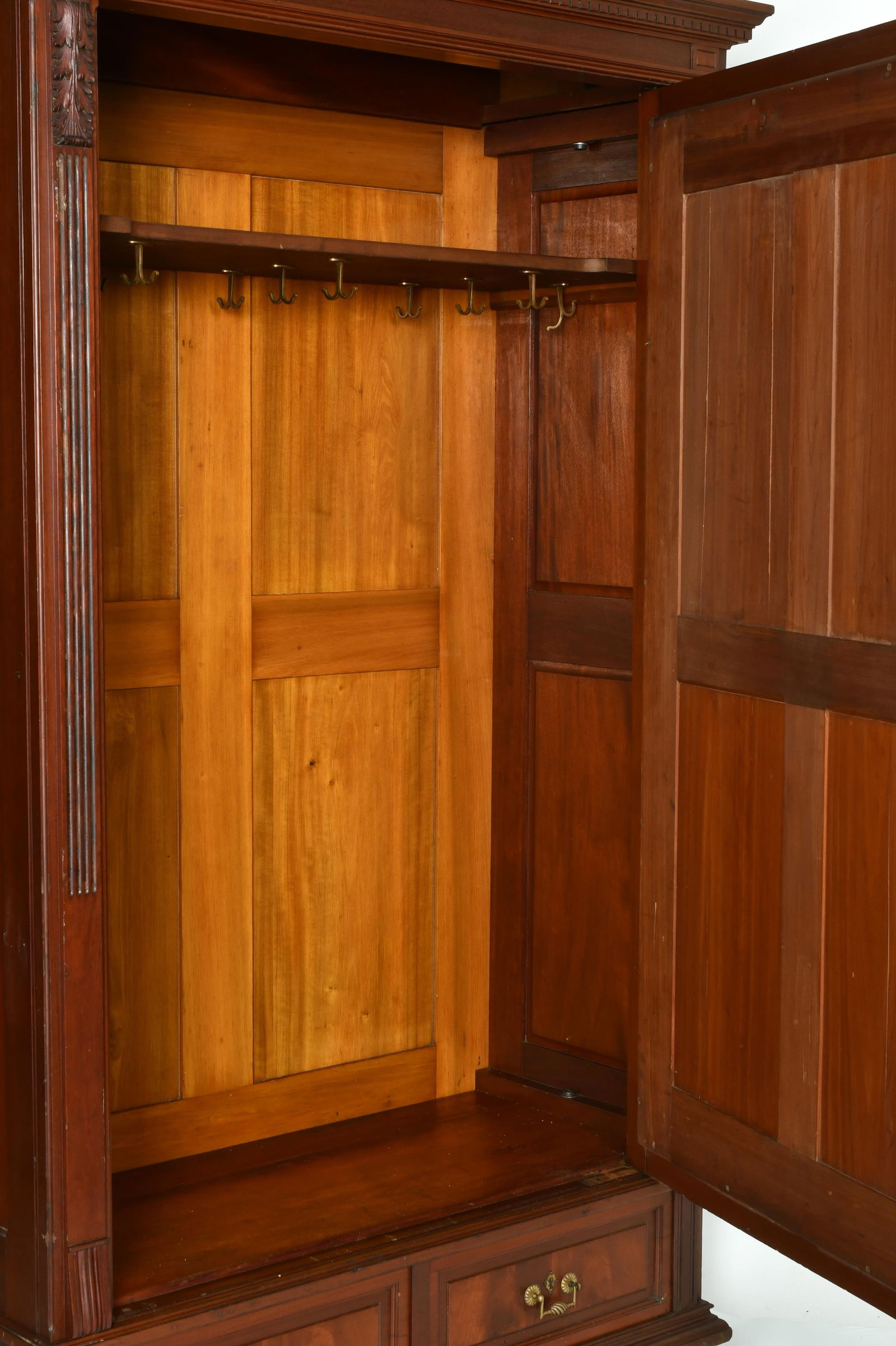 G. Vollmer & Son Mahogany Armoire, Philadelphia, Pennsylvania - 6