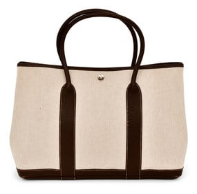 Hermes Totes Toile Garden Party Handbag