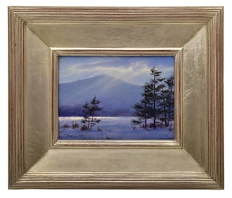 William Robert Davis (American, b. 1952), "January Snow, Chocorua"