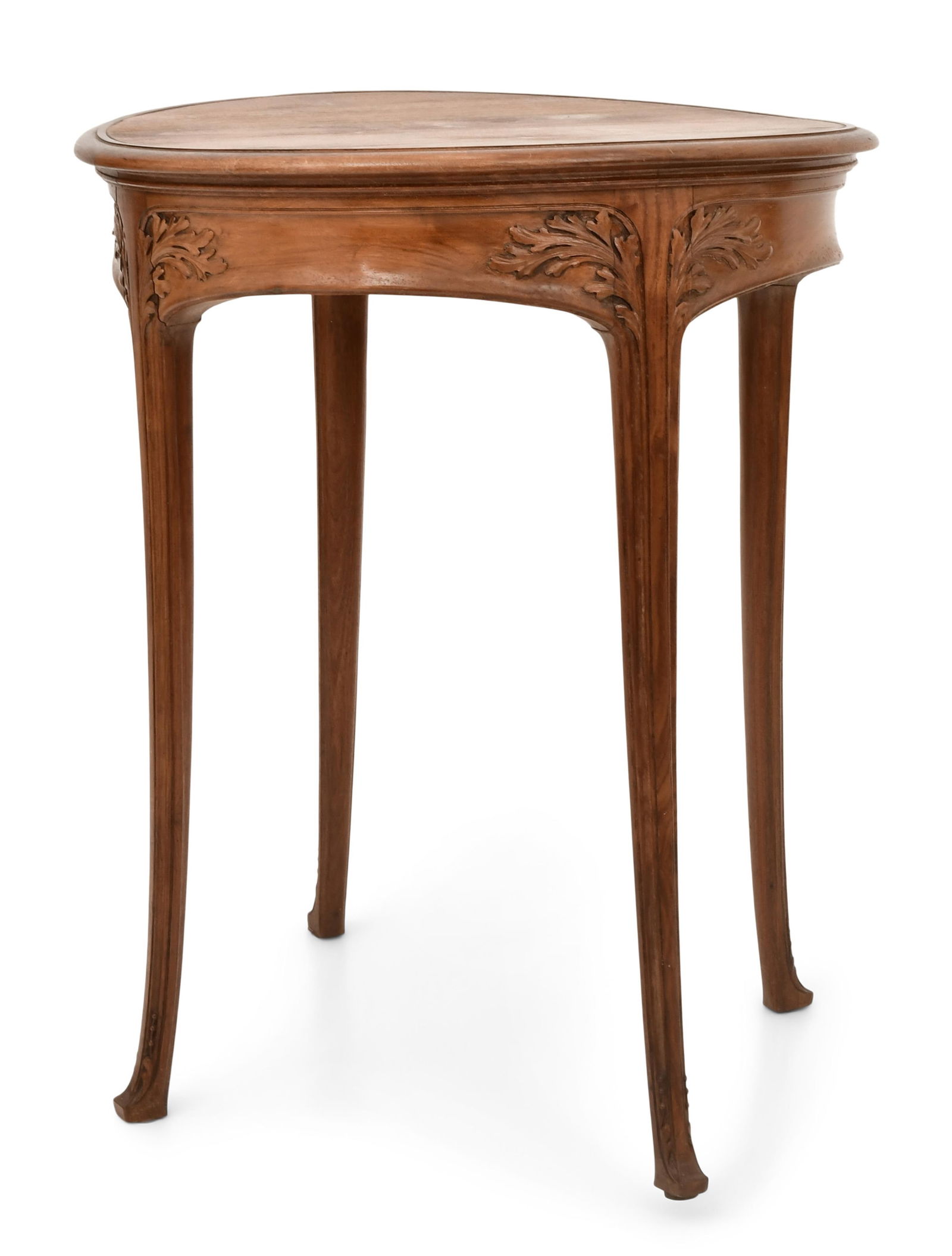 Louis Majorelle (French, 1859-1926), Occasional Table: Louis Majorelle (French, 1859-1926) Occasional Table mahogany marked "Majorelle, Decorateur, 124 R. de Provence, Paris" 32 x 25 1/2 inches Provenance: Private Collection, New Jersey