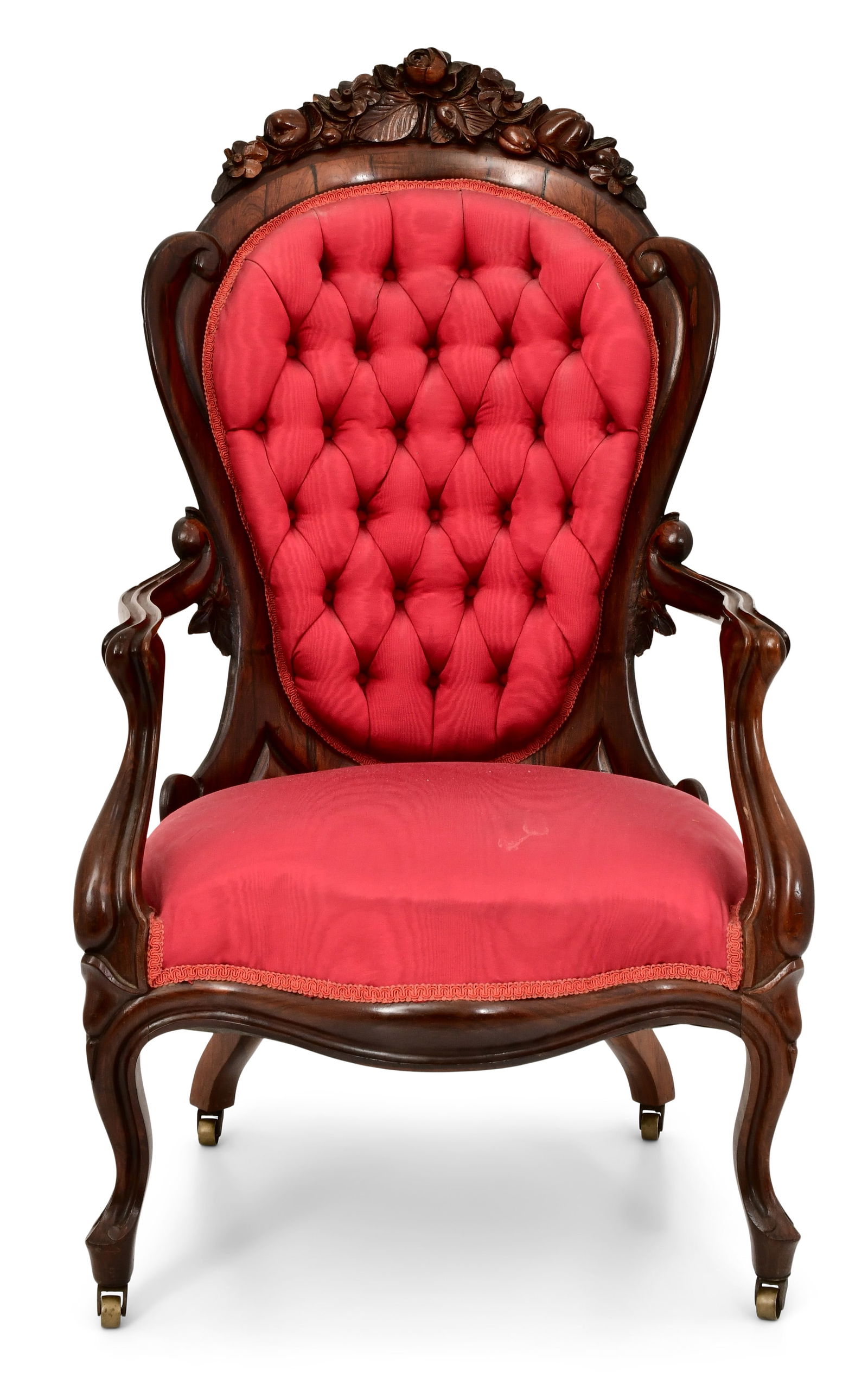 John H. Belter (1804-1863), "Rosalie" Rococo Revival Armchair: John H. Belter(New York, 1804-1863)"Rosalie" Rococo Revival Armchaircirca 1850-1860laminated rosewood43 x 24 1/2 x 29 inchesProvenance: Private Collection, Pennsylvania