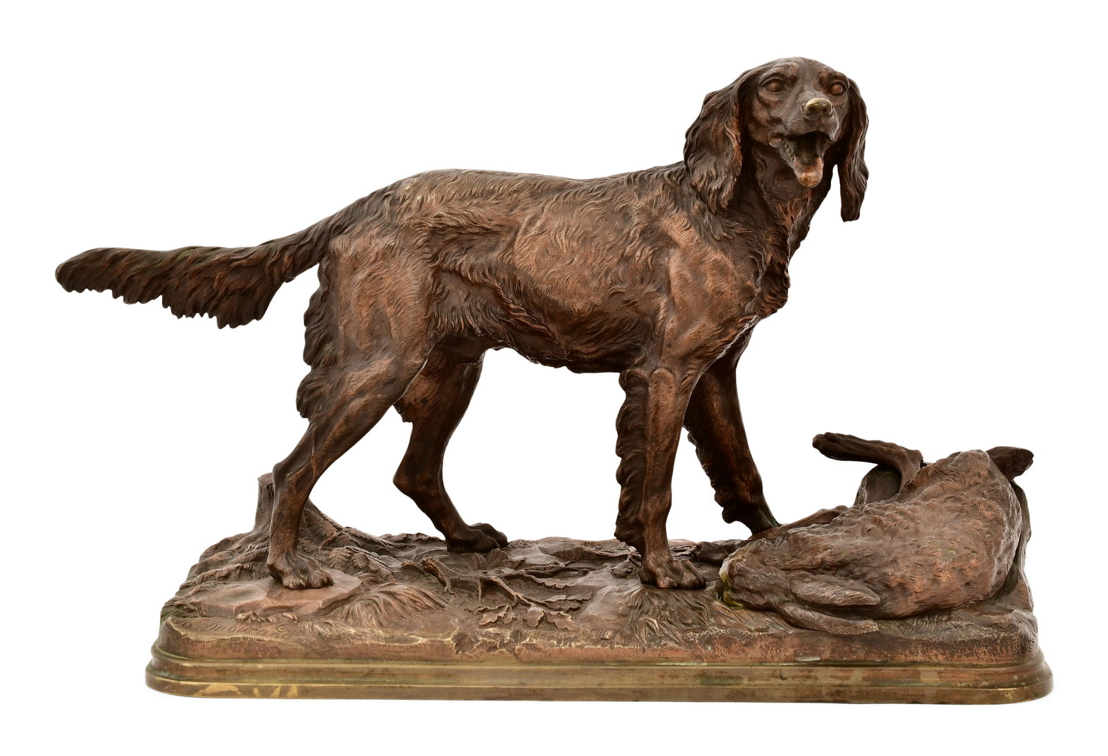 Alfred Dubucand (French, 1828-1894), Hunting Dog with Rabbit (1 of 7)