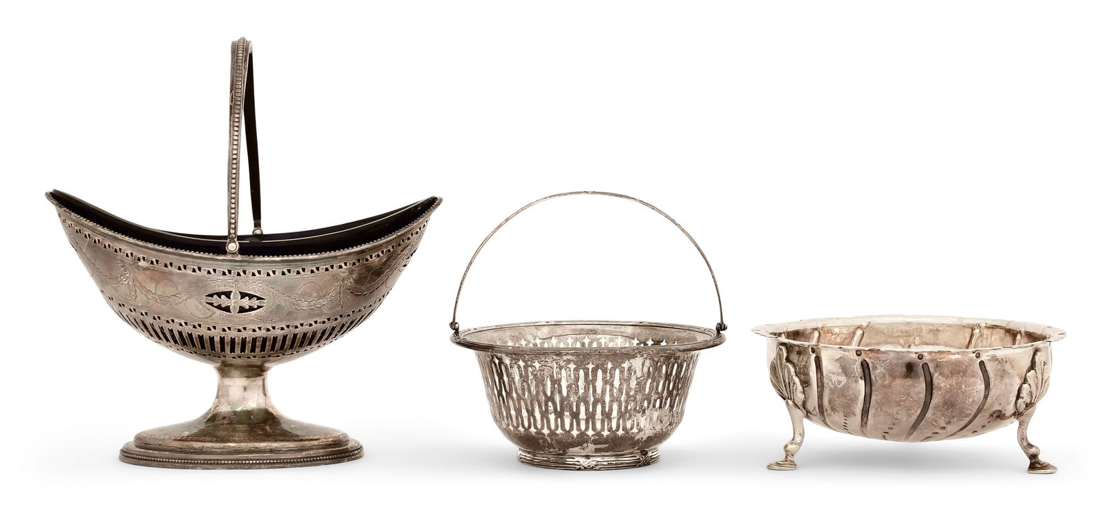 Two English Sterling Silver Baskets and a Bowl (1 of 8)