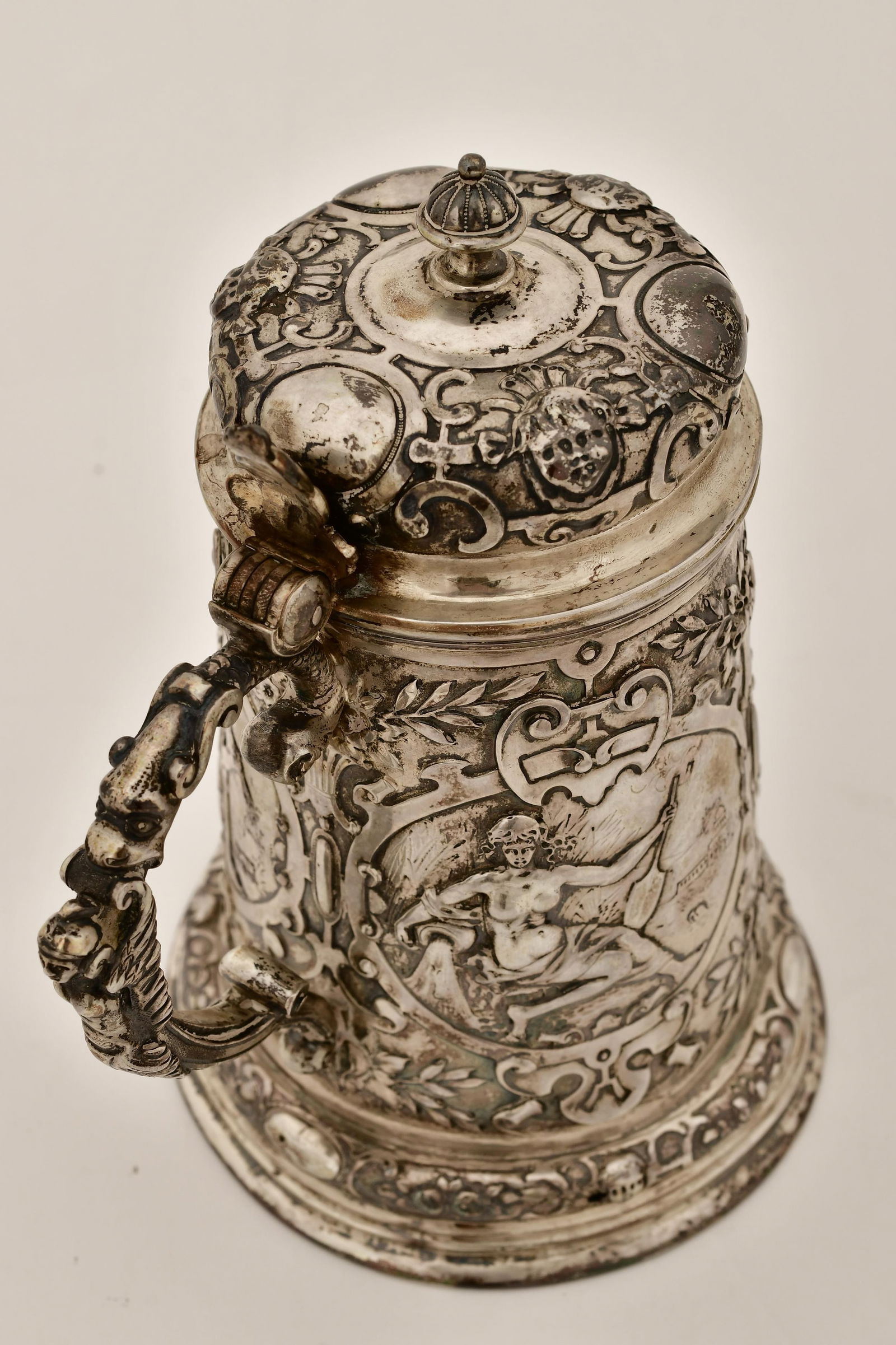 Continental RepoussÈ Silver Stein with Gold Washed Interior - 4