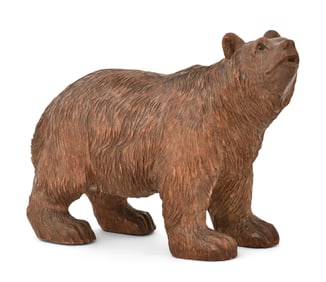 Black Forest Carved Figure of a Bear