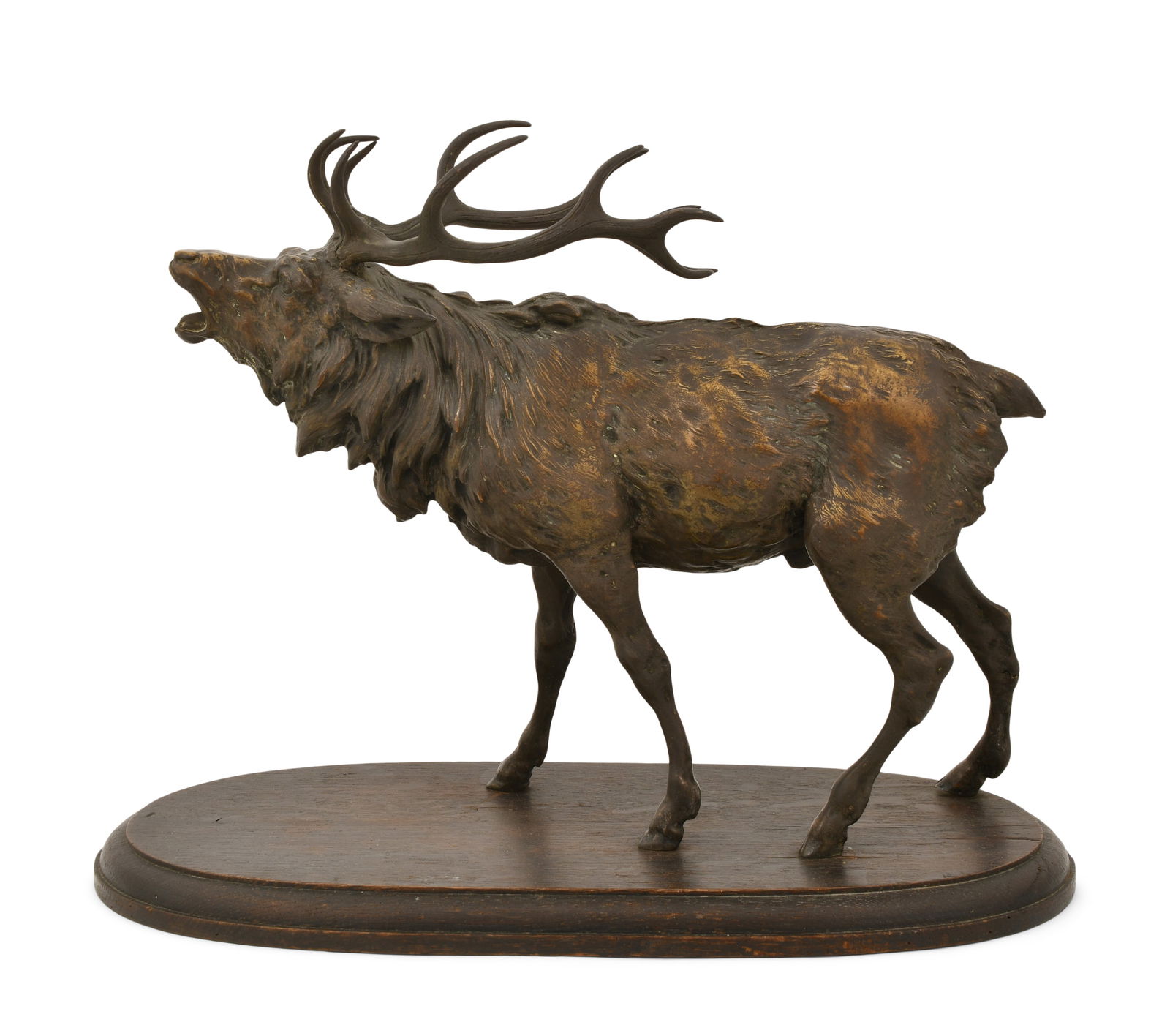 19th Century Copper Hollow-Body Figure of an Elk: 19th Century Copper Hollow-Body Figure of an Elk 16 x 20 3/4 x 10 inches Provenance: Private Collection, New Jersey