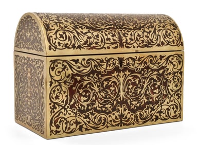Victorian Boulle Dome-Top Letter Box
