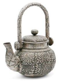 Japanese Sterling Silver Teapot