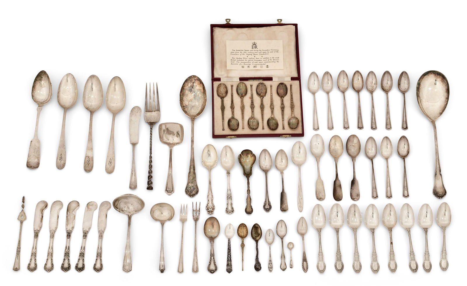 Lot of Sterling Silver Flatware Pieces, 54.07 Troy Ounces (1 of 1)