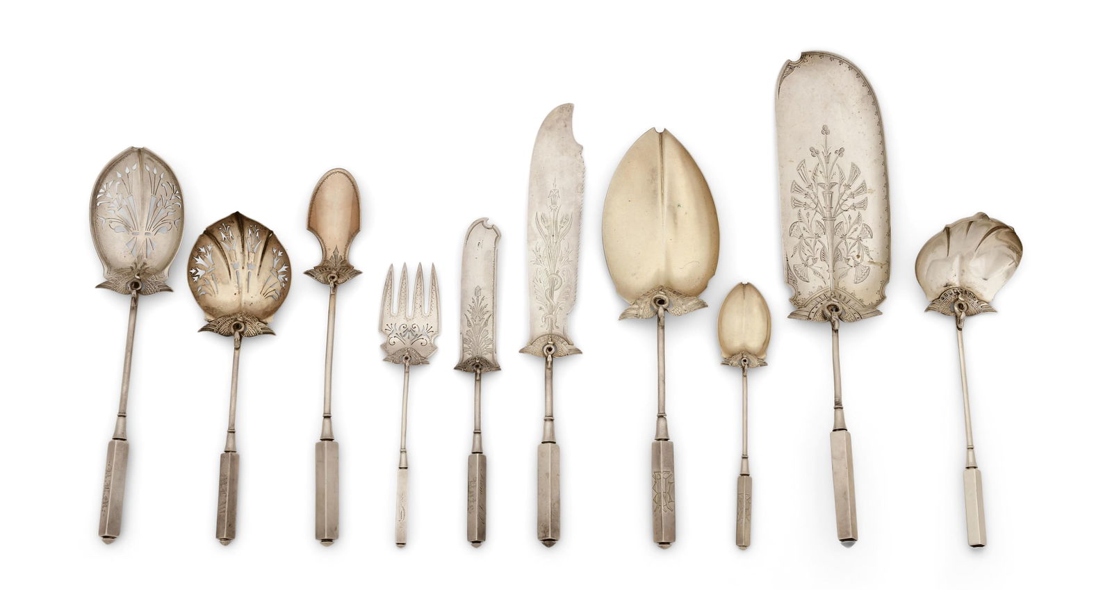 Gorham Sterling Silver "Isis" Flatware Set, 26 Pieces (1 of 6)