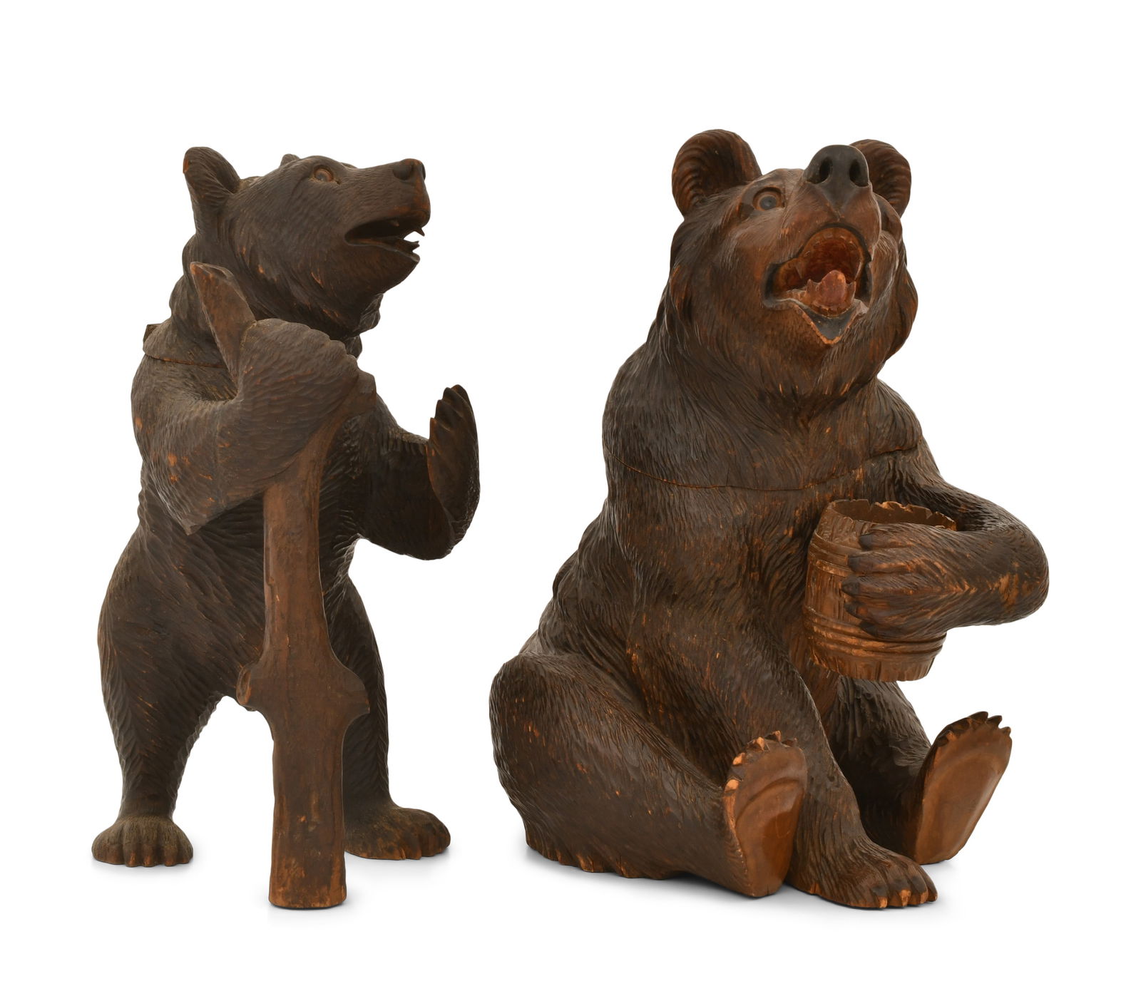 Two Black Forest Carved Bear Humidors (1 of 10)
