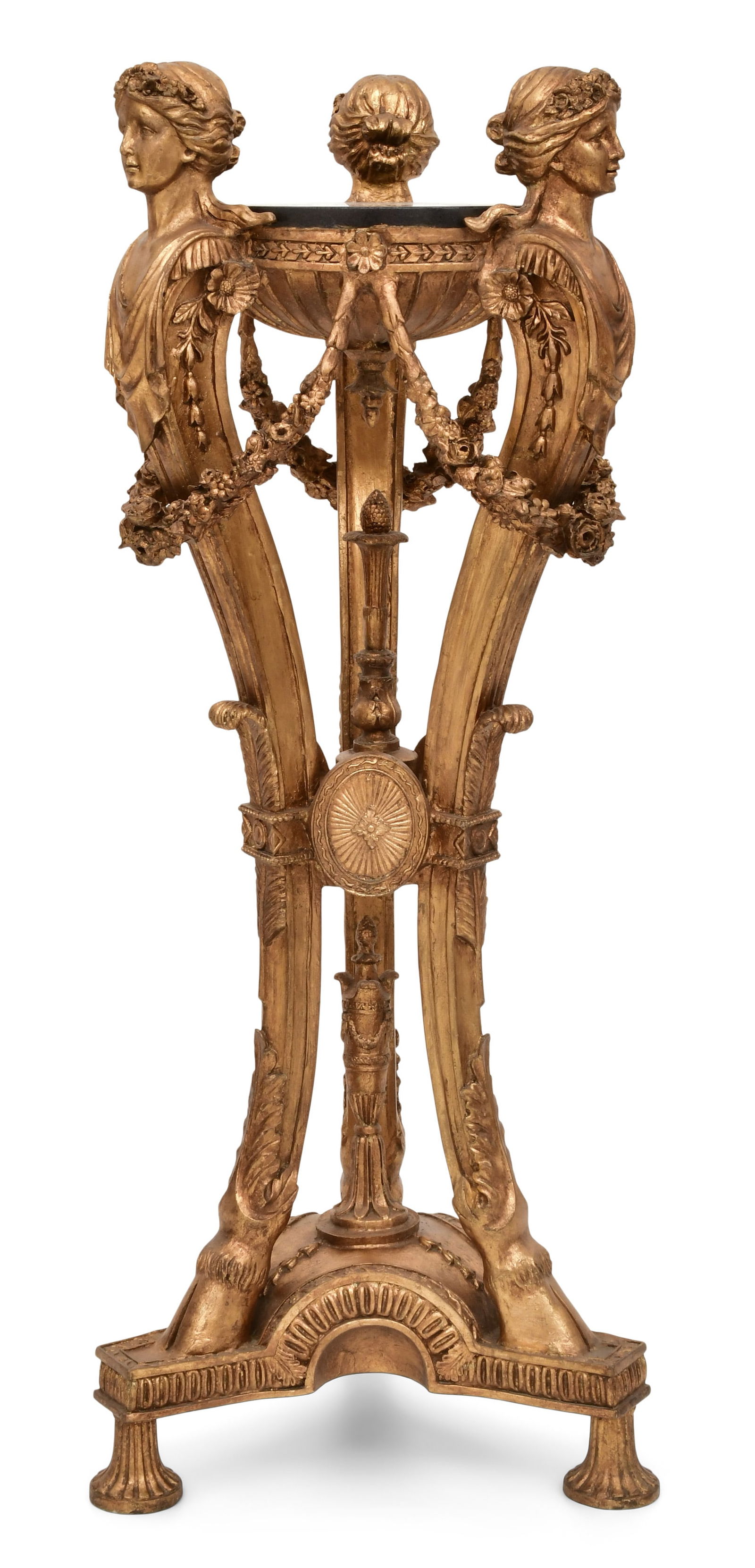 French Neoclassical-Style Giltwood Pedestal (1 of 6)