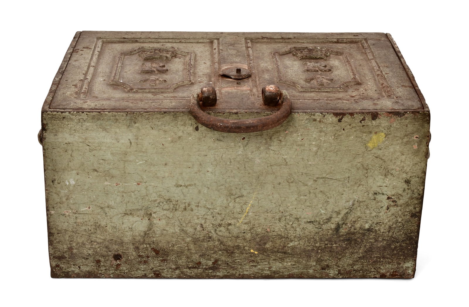 British Army Steel Strong Box (1 of 1)