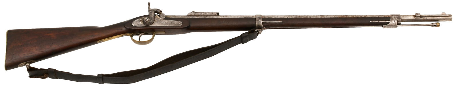 Enfield Pattern 1853 Short Musket: Enfield Pattern 1853 Short Musket circa 1860 with "DC / (anchor)" markings 48 1/2 in. long