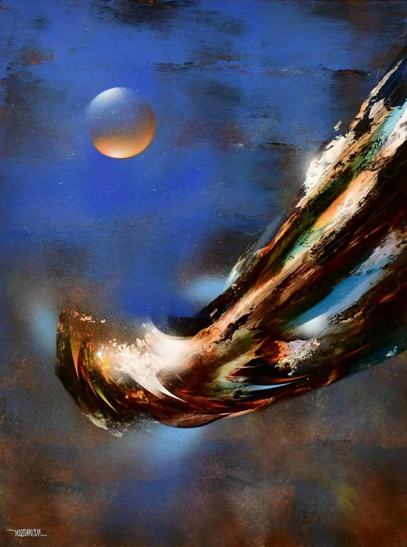 Leonardo M. Nierman (Mexican, 1932-2023), "Comet" (1 of 4)