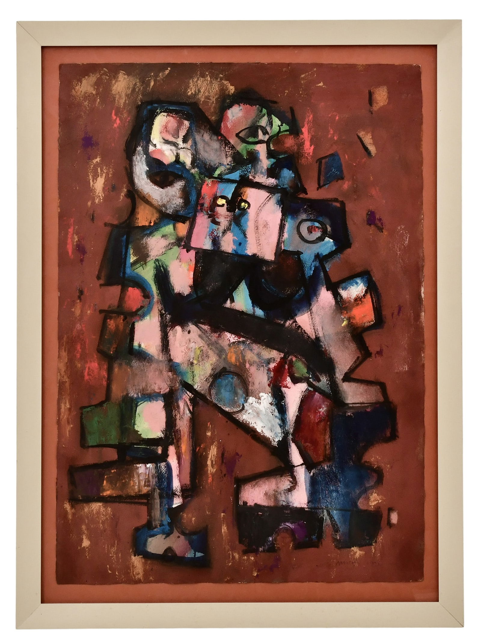 Zero Mostel (American, 1915-1977), Modernist Painting (1 of 3)