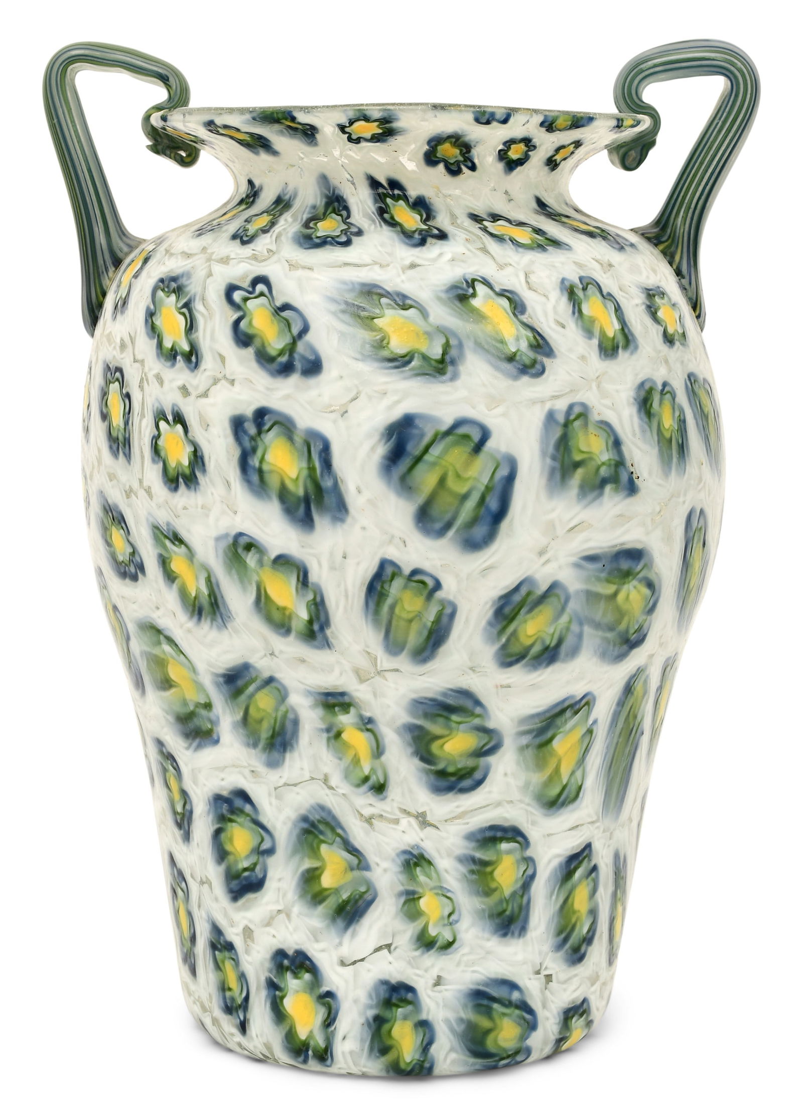 Fratelli Toso Murano Glass Millefiori Vase (1 of 1)
