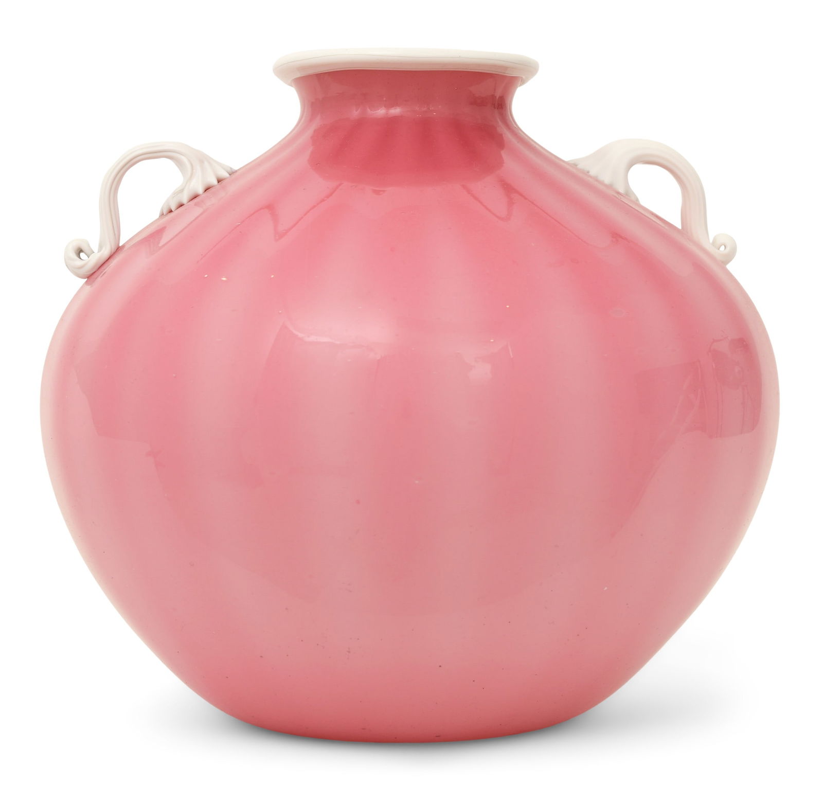 Fratelli Toso Murano Glass Two-Handled Vase (1 of 1)