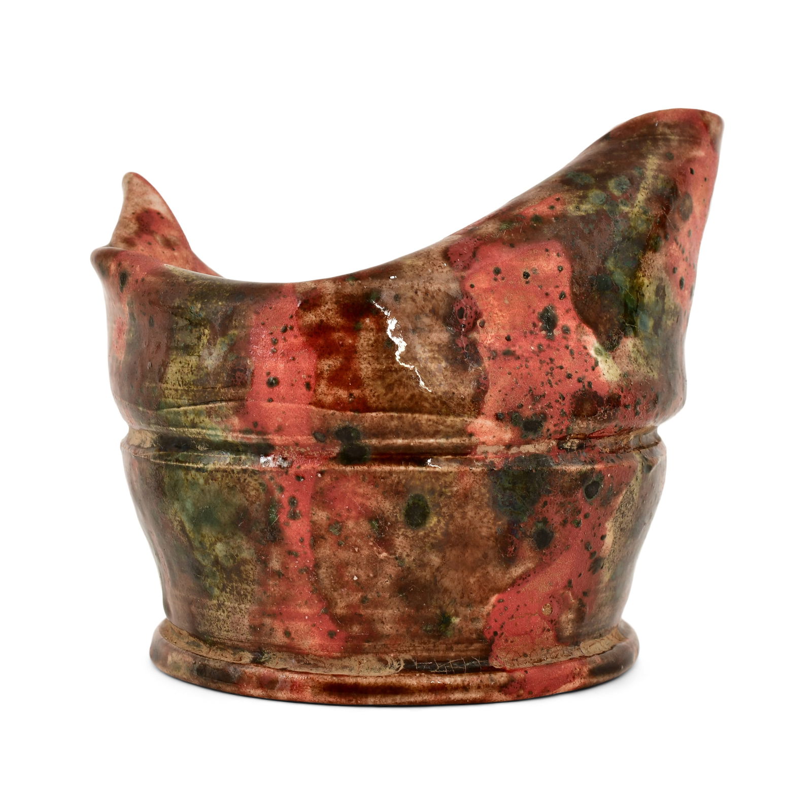 George E. Ohr Glazed Earthenware Vase - 3