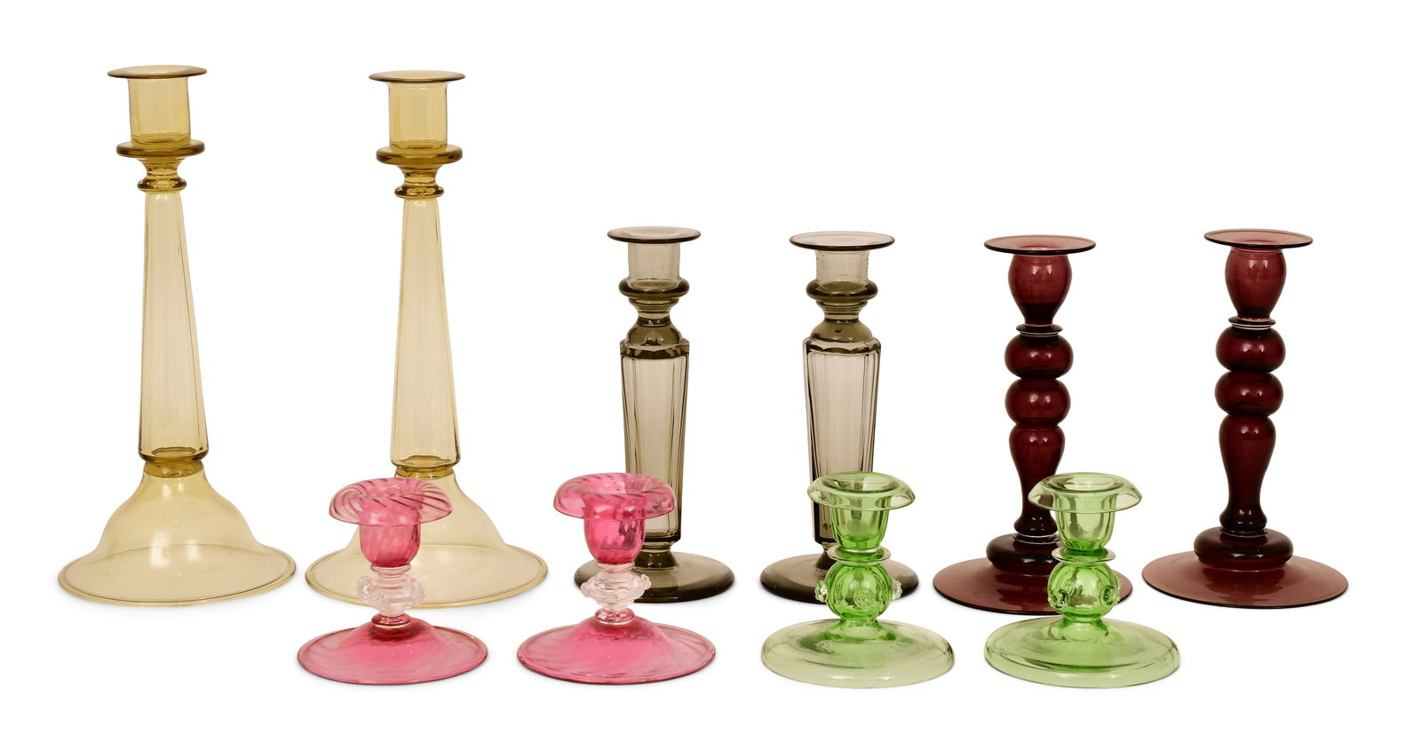 Group of Steuben Glass Candlesticks (1 of 1)
