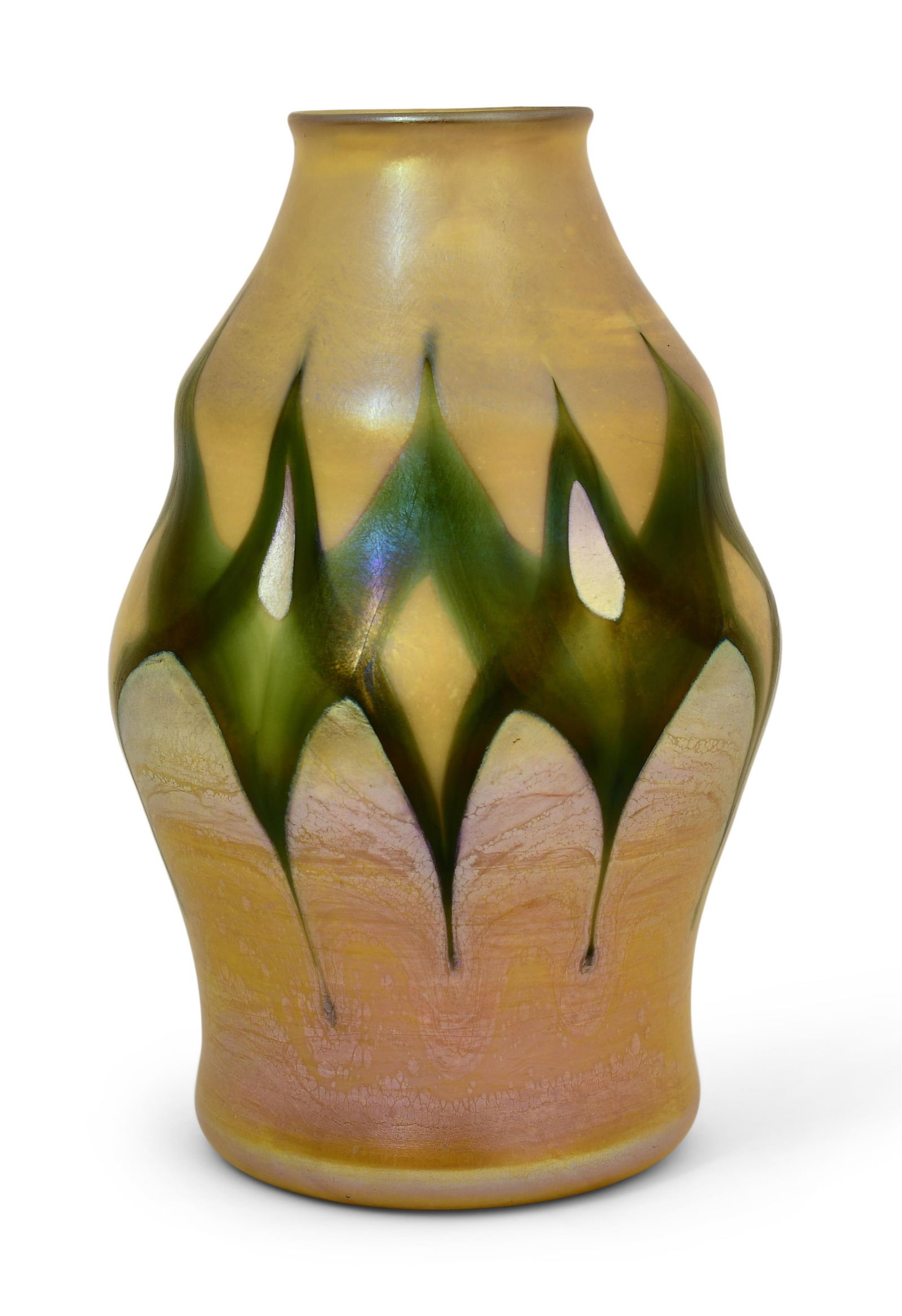 Trevaise Art Glass Decorated Vase (1 of 1)