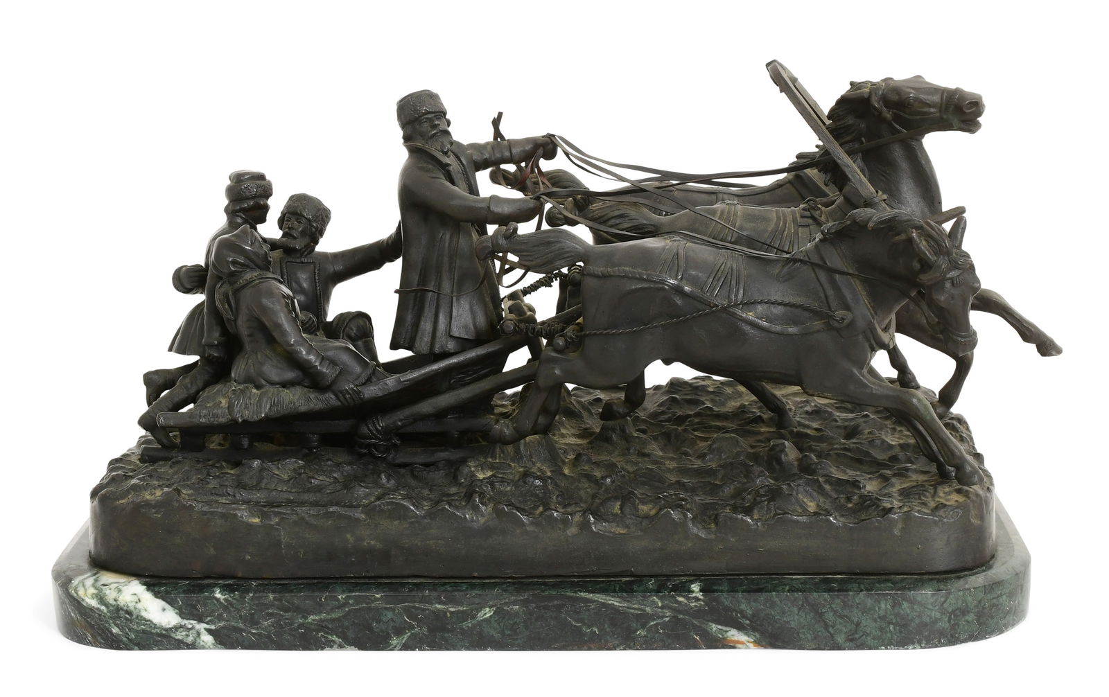 Evgeny Ivanovich Naps (Russian, late 19th/early 20th century), Winter Troika (1 of 1)