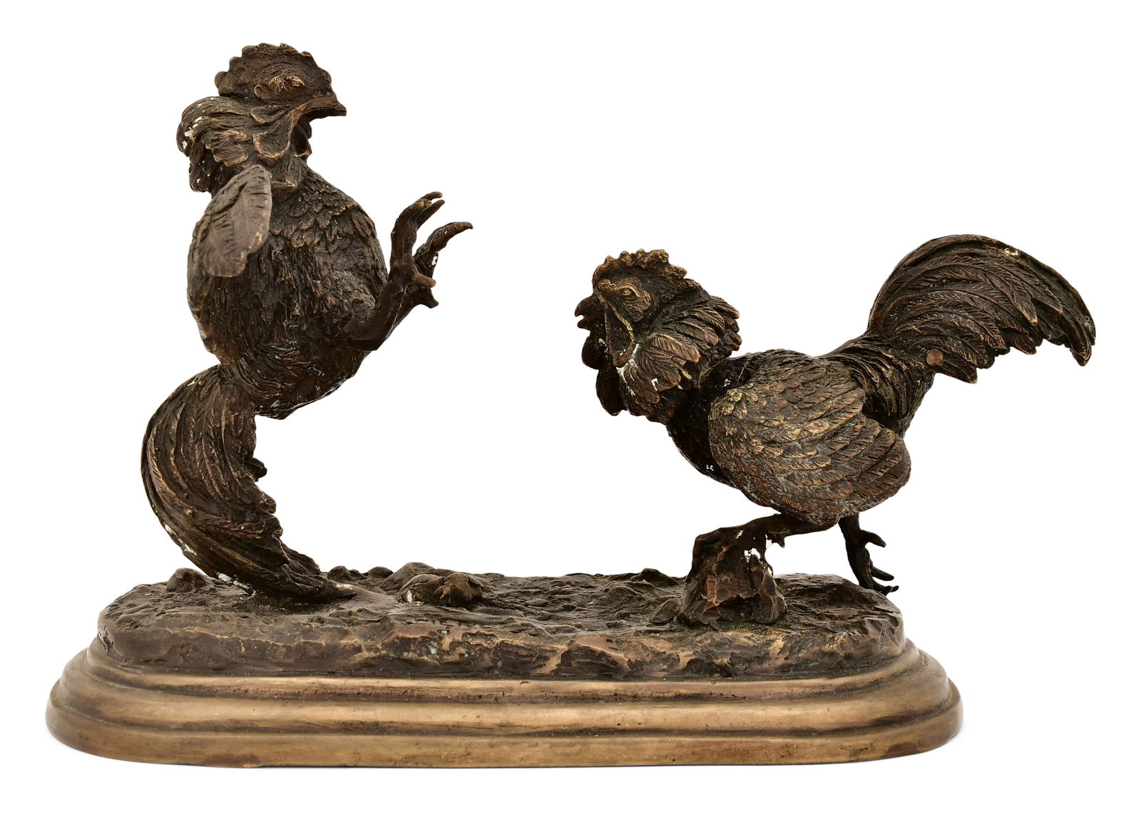 Pierre-Jules Mene (French, 1810-1879), "Cock Fight" (1 of 1)