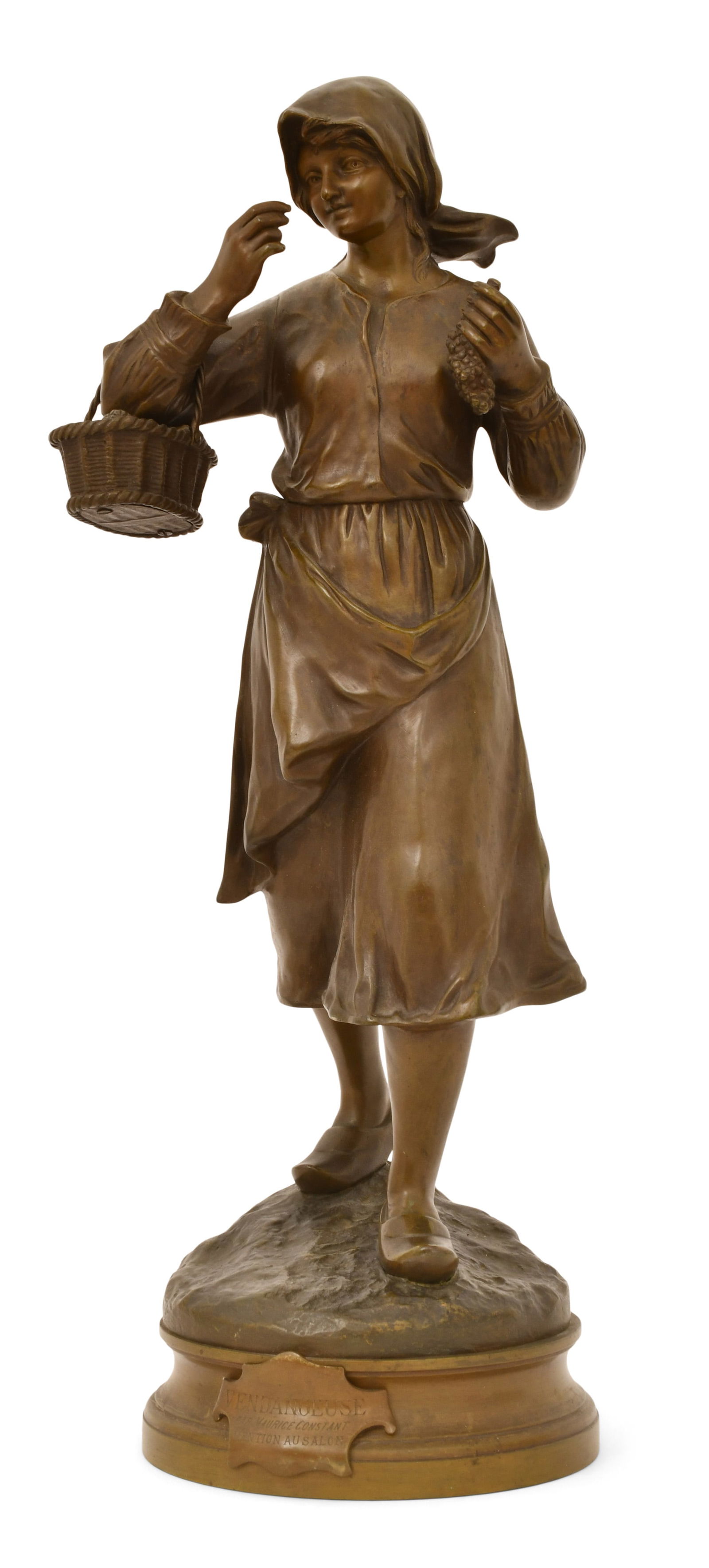 After Maurice Constant Favre (French, 1875-1915), Bronze Sculpture of a Woman (1 of 1)