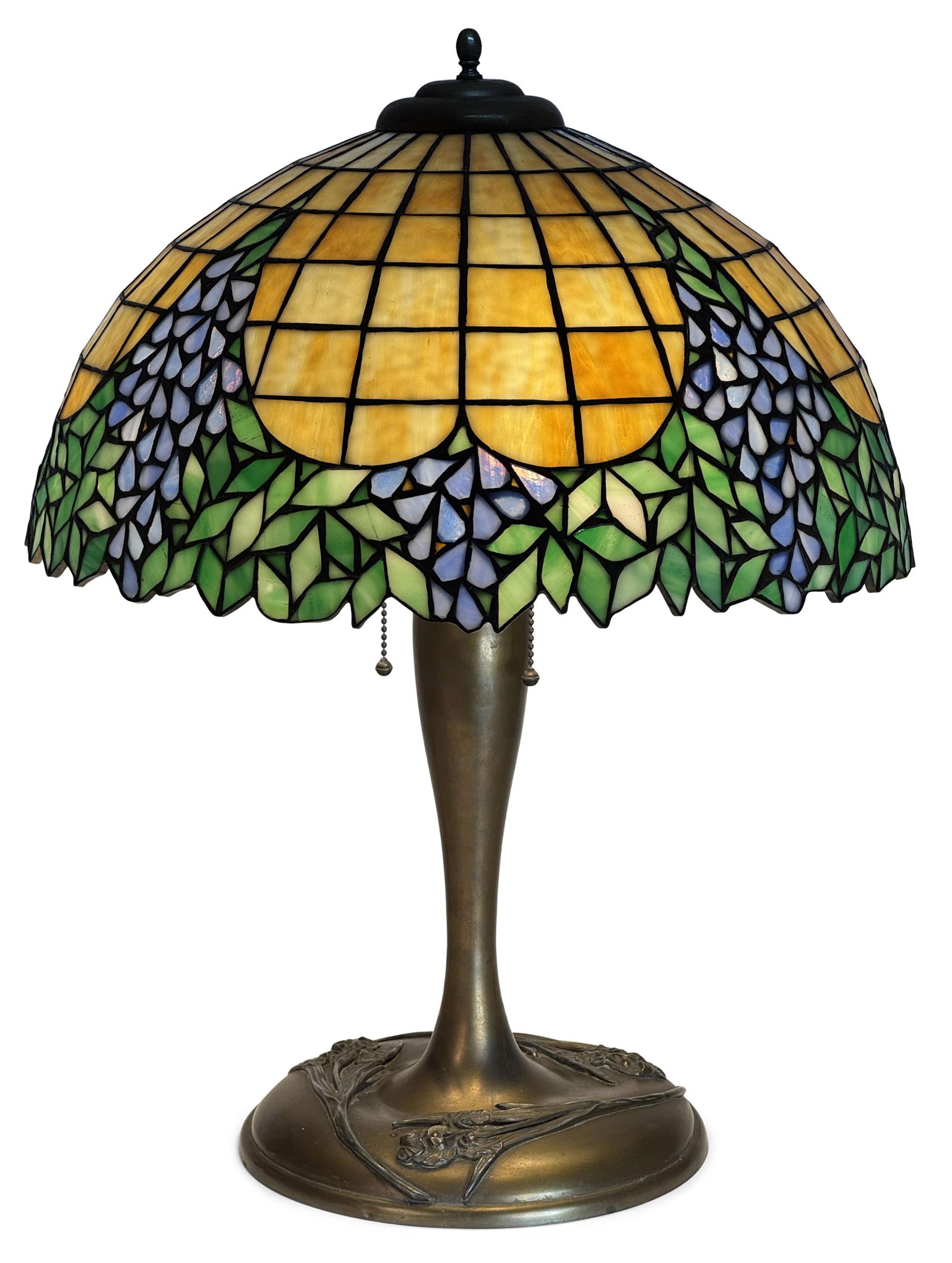 Unique Art Glass & Metal Co. "Periwinkle" Table Lamp (1 of 1)