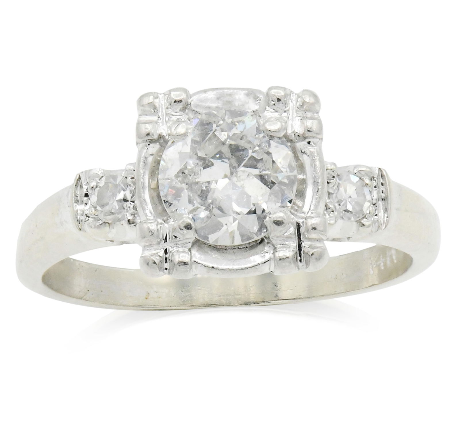 14K White Gold & 0.81 Carat Diamond Ring (1 of 1)