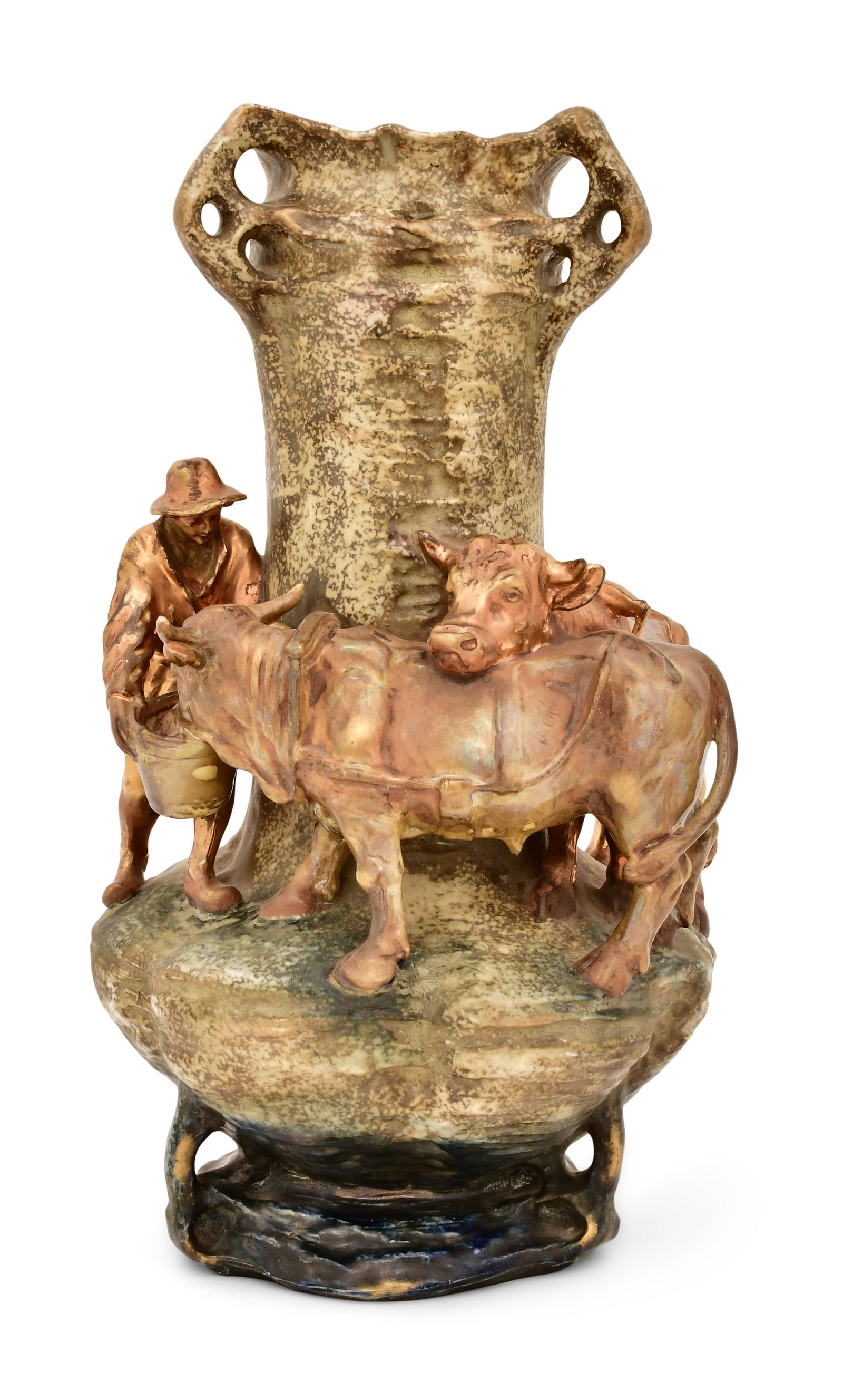 Turn-Teplitz Amphora Pottery Figural Vase (1 of 1)