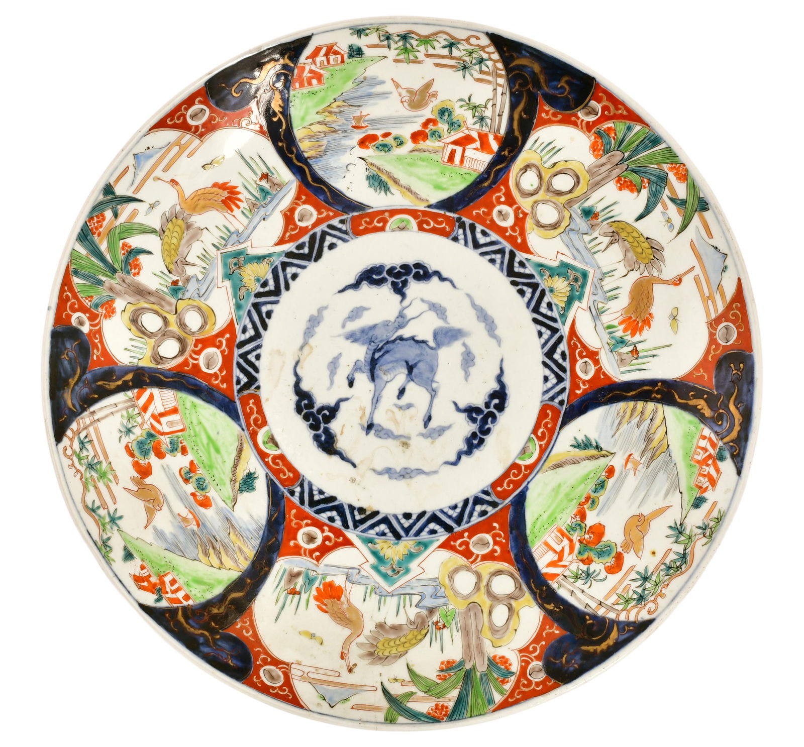 A Large Japanese Imari Charger: A Large Japanese Imari Chargerlate 19th century18 in. diameter