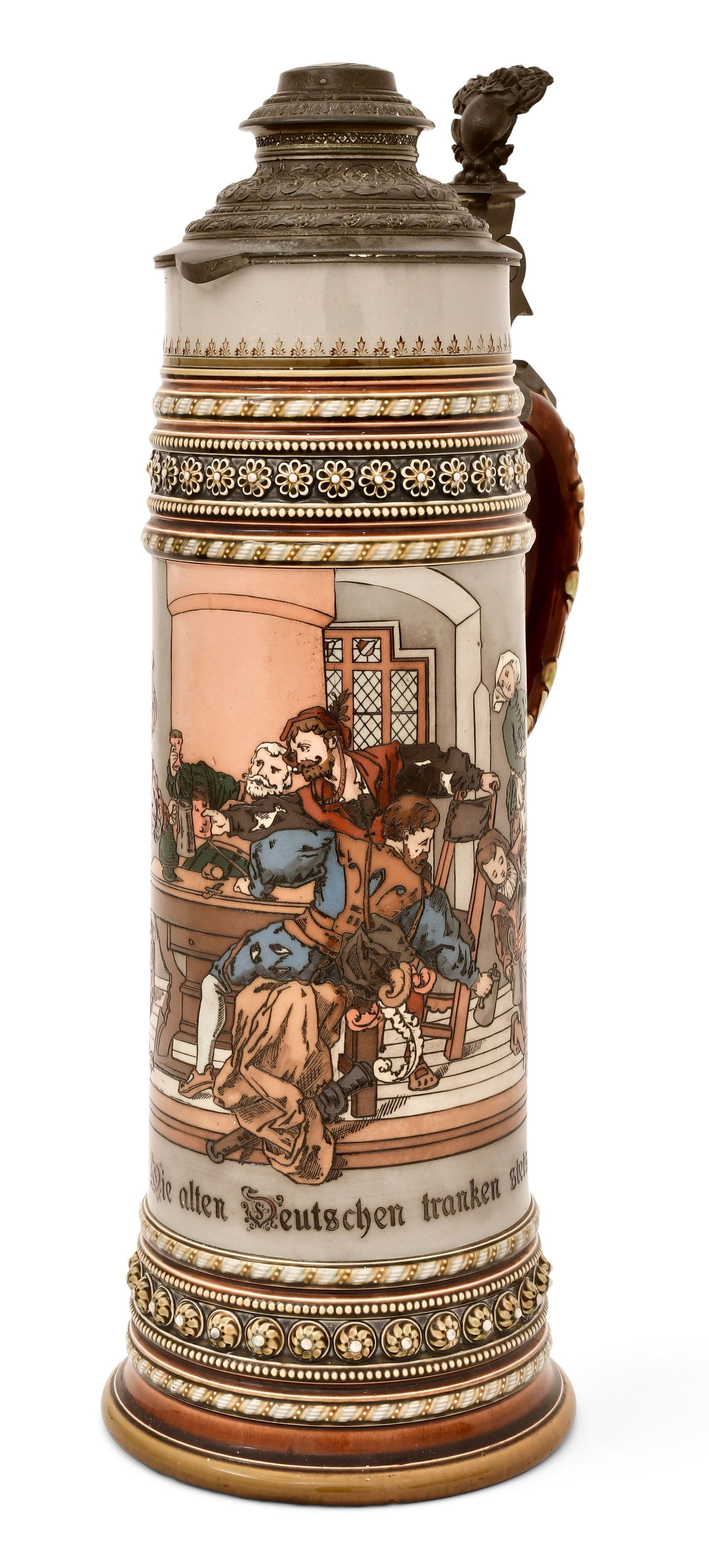 Villeroy & Boch Stoneware Pitcher, Mettlach: Villeroy & Boch Stoneware Pitcher, Mettlachcirca 1900marked to the underside20 x 9 1/4 x 7 inches