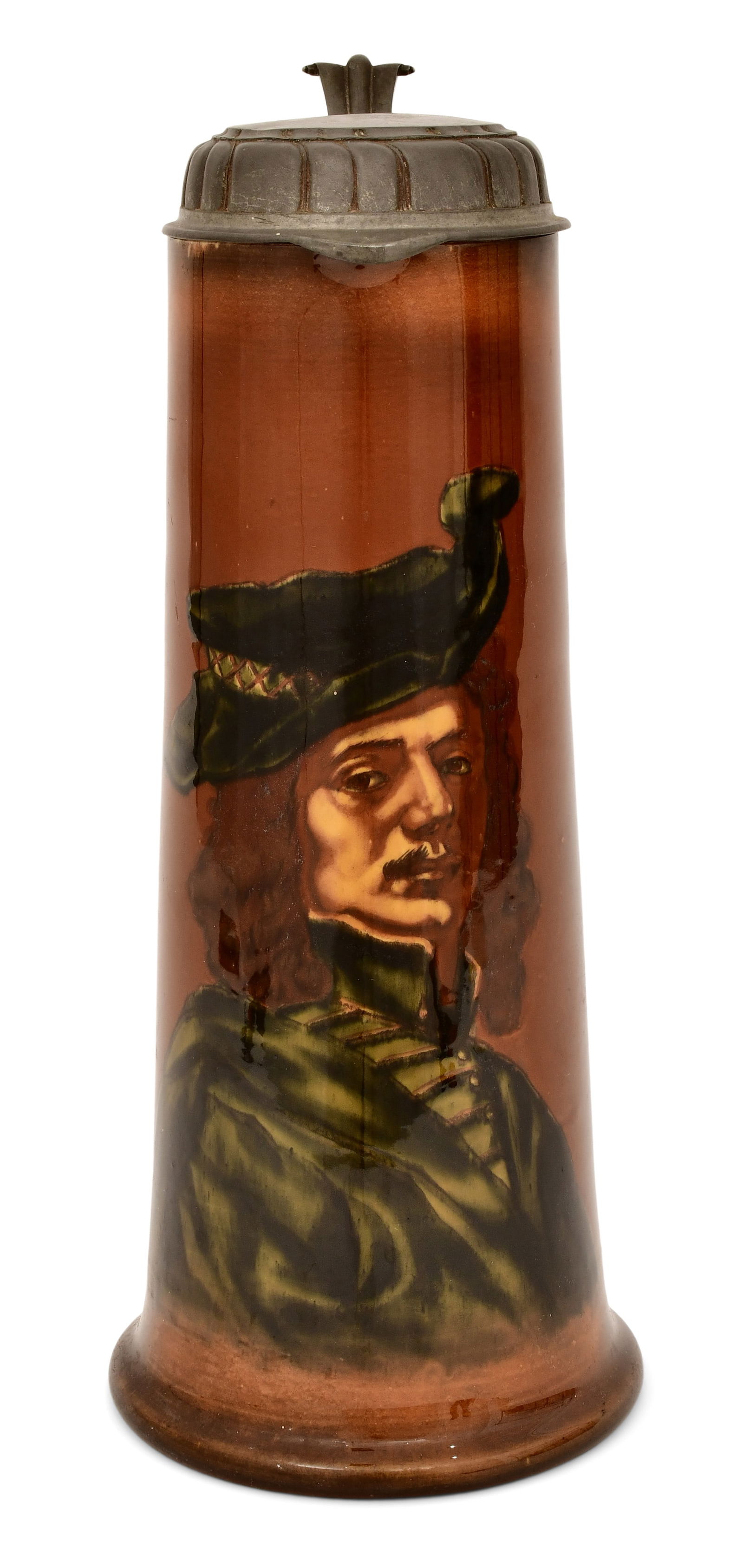 Villeroy & Boch Stoneware Portrait Pitcher, Mettlach: Villeroy & Boch Stoneware Portrait Pitcher, Mettlachcirca 1900marked to the underside14 1/2 x 7 x 6 inches