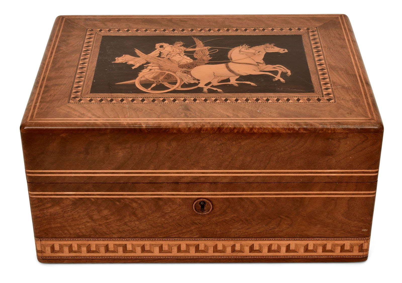 An Inlaid & Sterling Silver Vanity Case, Anderson & Randolph (1 of 10)