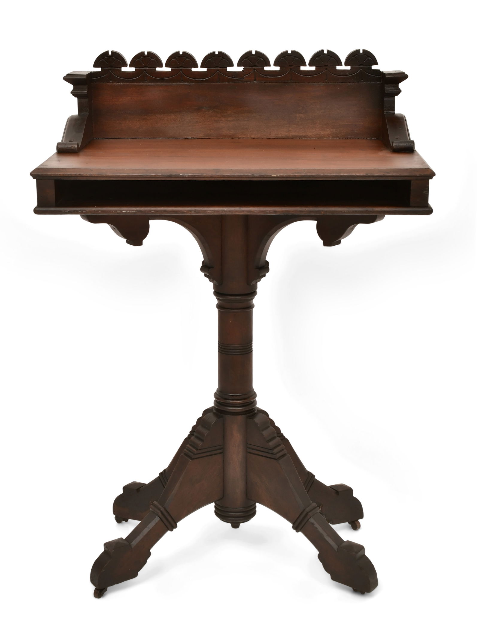 Gothic Revival Walnut Podium (1 of 1)