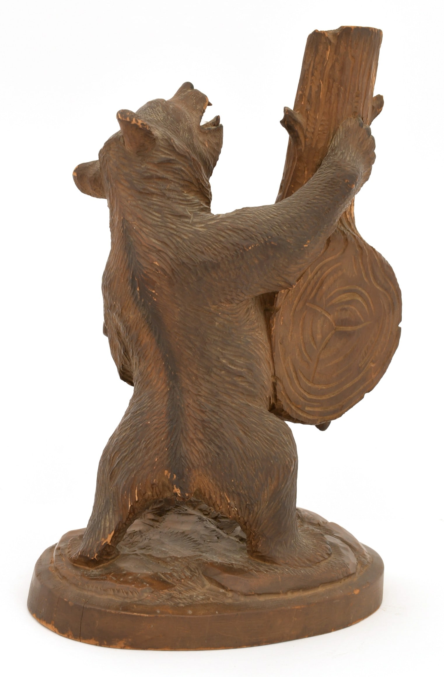 Black Forest Carved Bear Barometer - 6