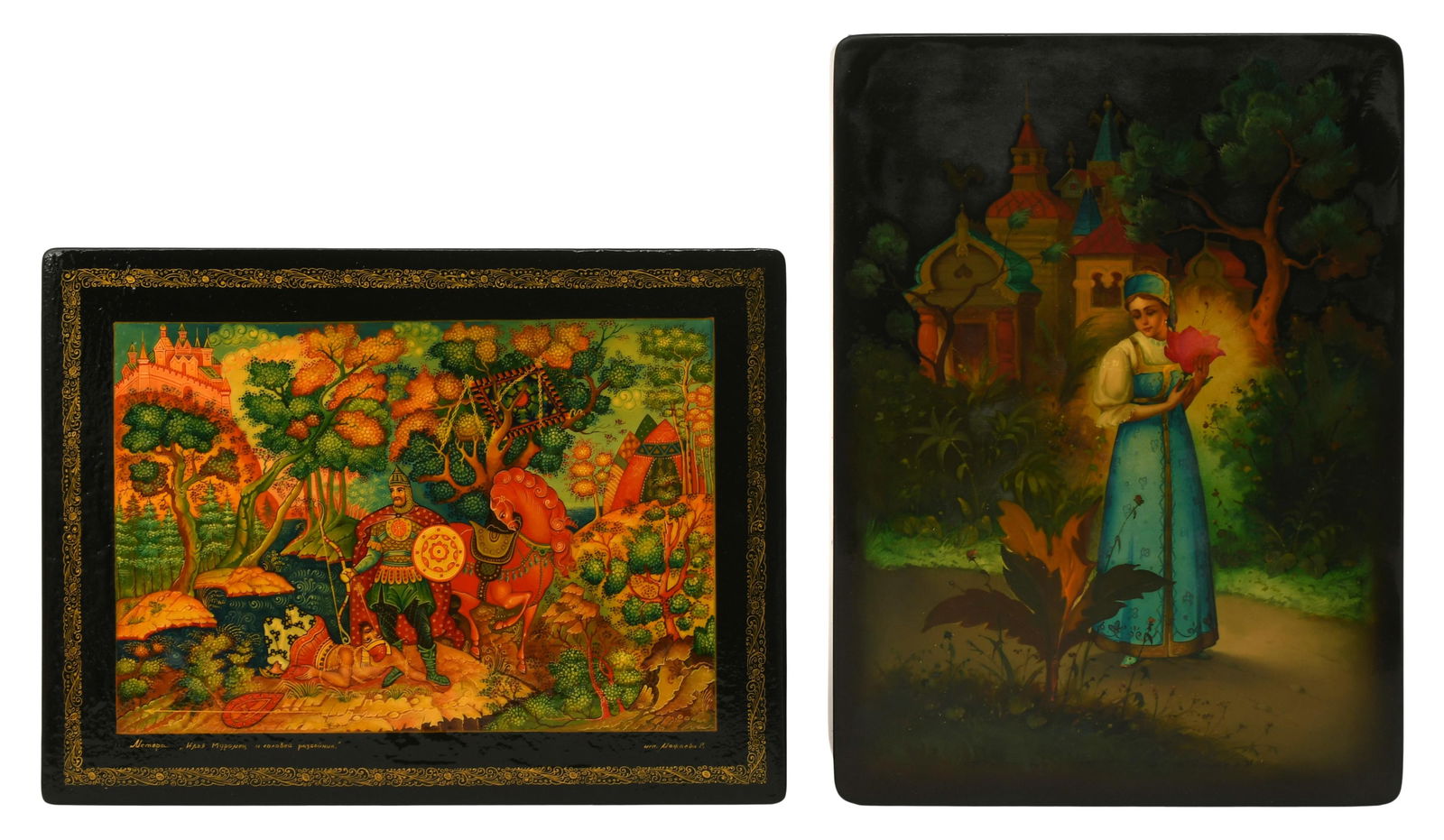 Two Russian Lacquer Boxes (1 of 1)