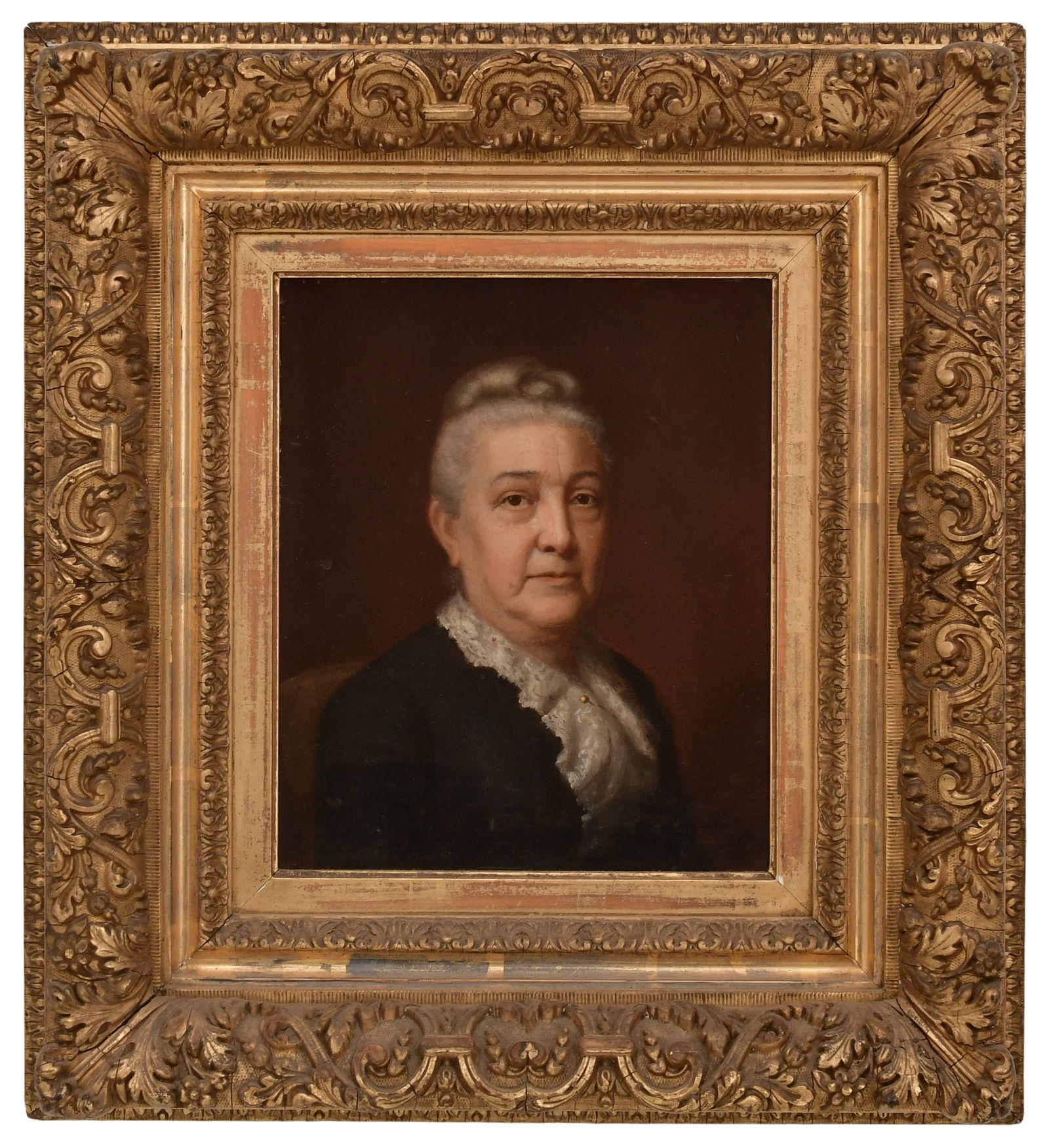 Nicholas Biddle Kittell (American, 1822-1894), Portrait of a Lady: Nicholas Biddle Kittell (American, 1822-1894) Portrait of a Lady oil on board signed and dated "N. Kittell, 1887" (lower right) 11 1/2 x 9 1/2 inches (sight) 21 1/2 x 19 1/2 inches (frame) 