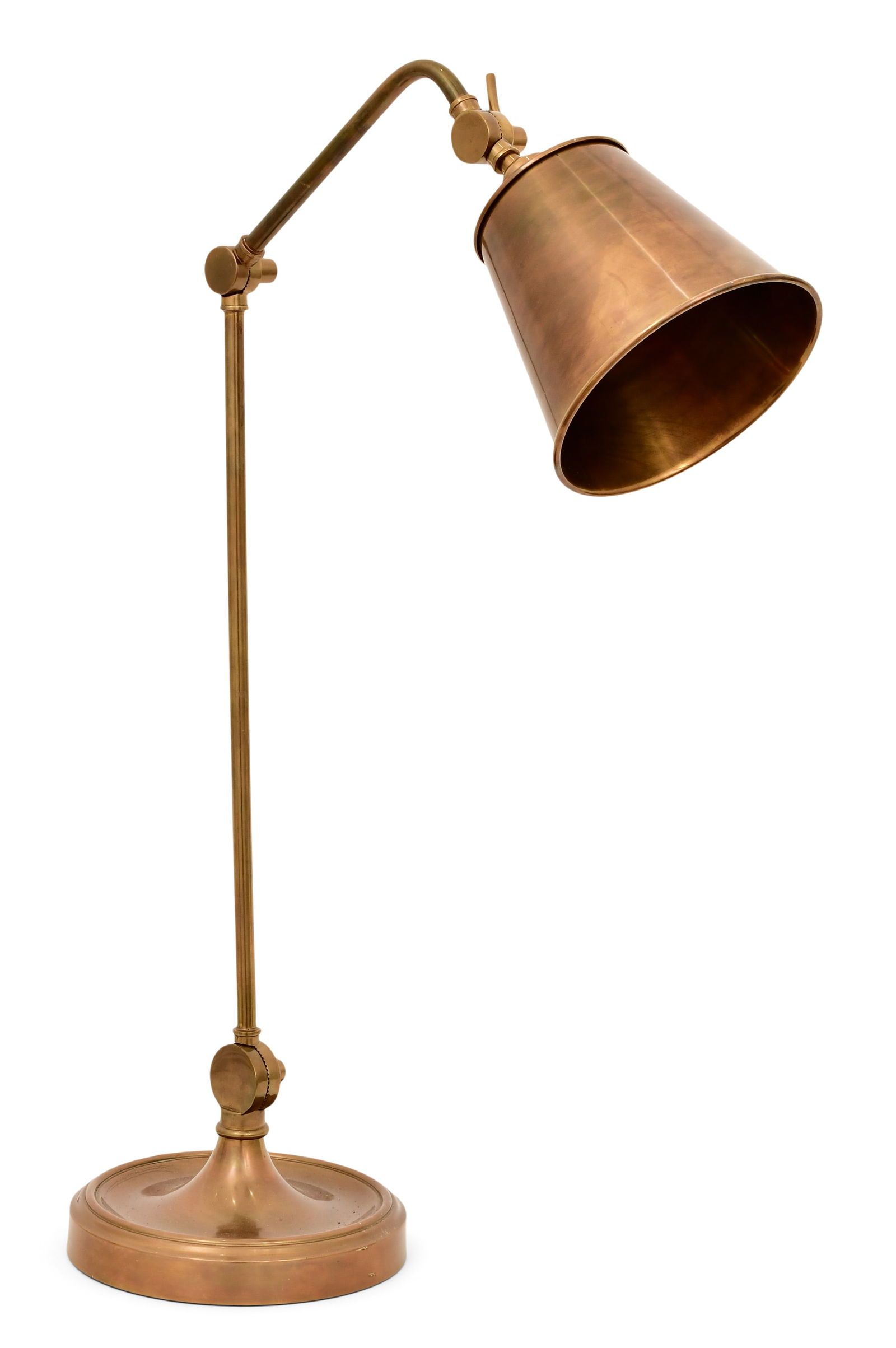 Cuba Industrial Brass Desk Lamp (1 of 1)