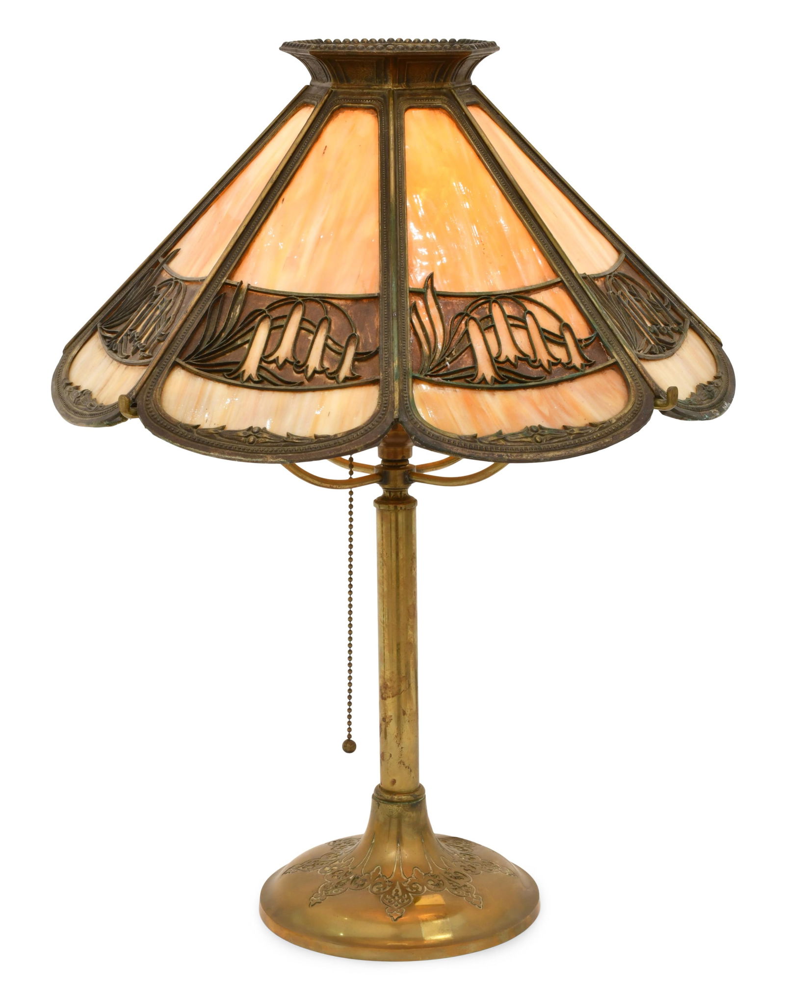 Bradley & Hubbard Overlay Table Lamp (1 of 1)