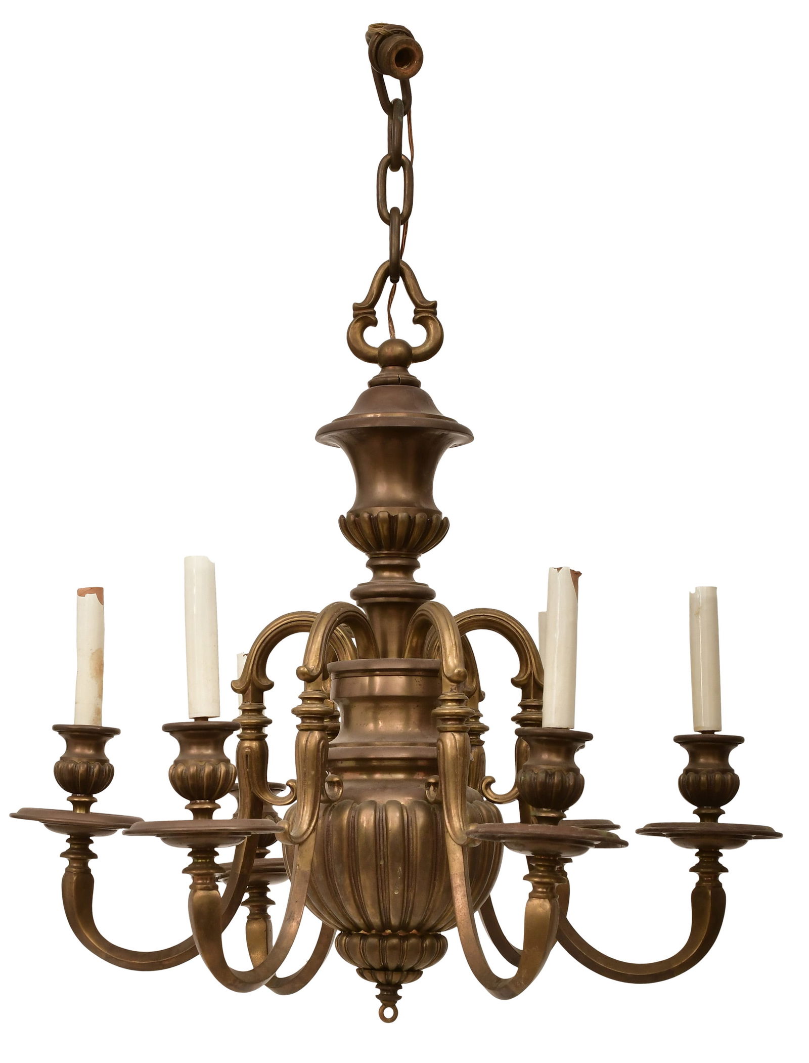 American Bronze Six-Light Chandelier (1 of 1)