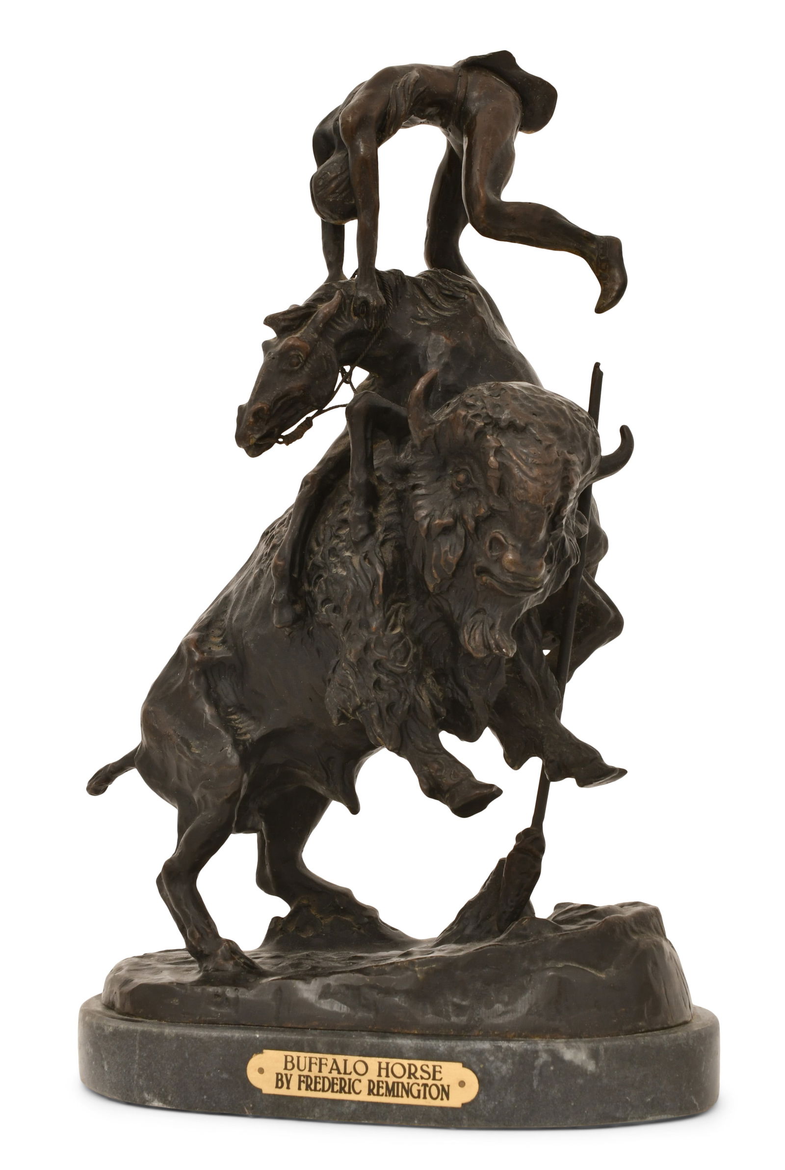 After Frederic Remington (American, 1861-1909), "Buffalo Horse" (1 of 1)