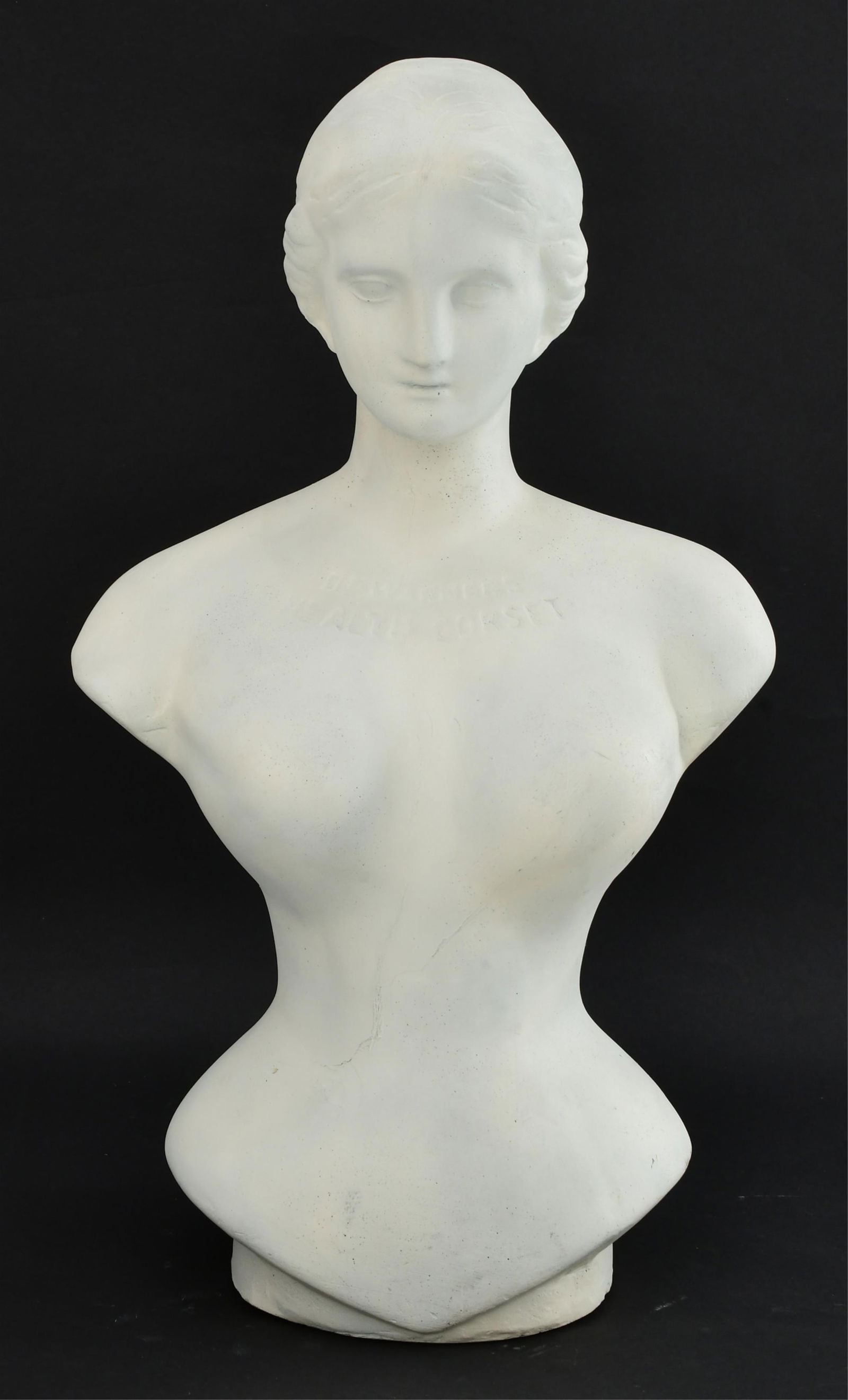 Dr. Warners Health Corset Chalkware Display (1 of 6)