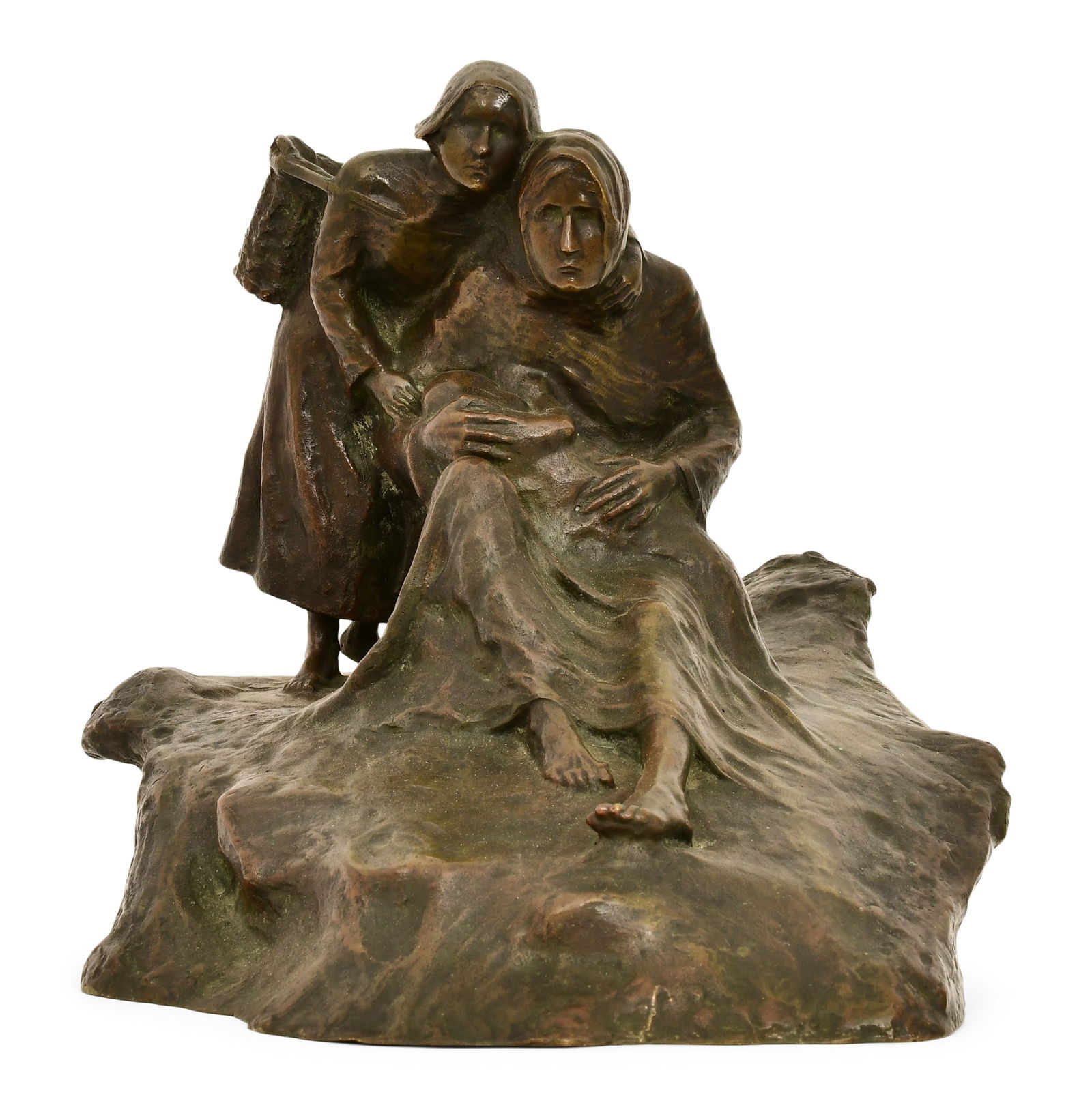 Paul Ganuchaud (French, 19th Century), "Little and Sweet": Paul Ganuchaud(French, 19th Century)"Little and Sweet"patinated bronze sculpturesigned "Ganuchaud"10 x 10 1/2 x 12 inches